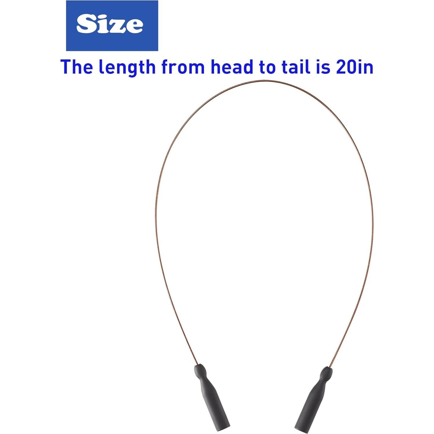 Correa para Gafas Omnful Negra 50.8 cm Silicona y Acero