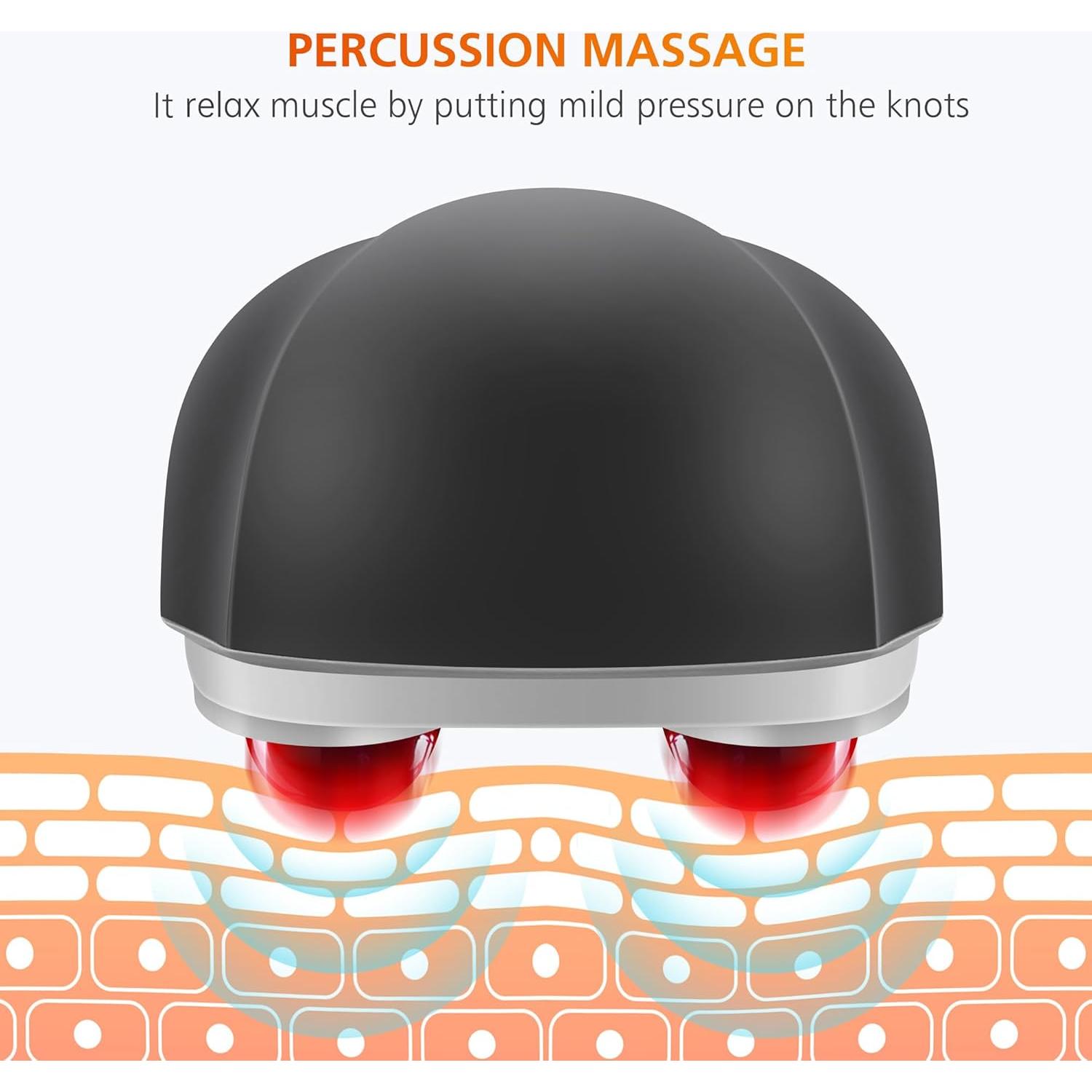 Masajeador de espalda Snailax 498 portátil con calor