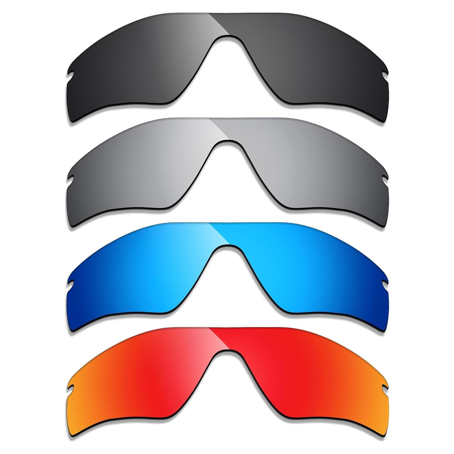 Lentes Polarizados Alphax para Oakley Radar Path - Negro/Titanio/Azul/Rojo
