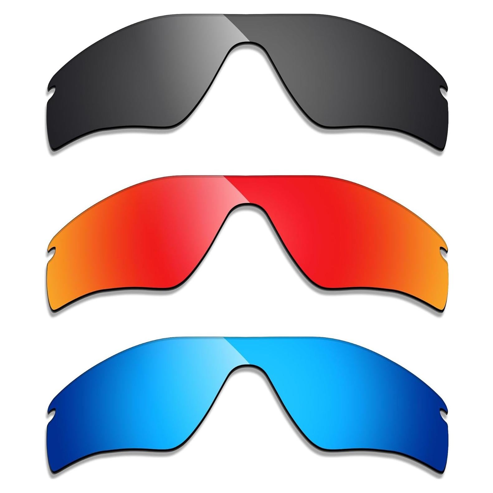 Lentes Polarizados de Reemplazo Alphax para Oakley Radar Path - Negro, Azul, Rojo