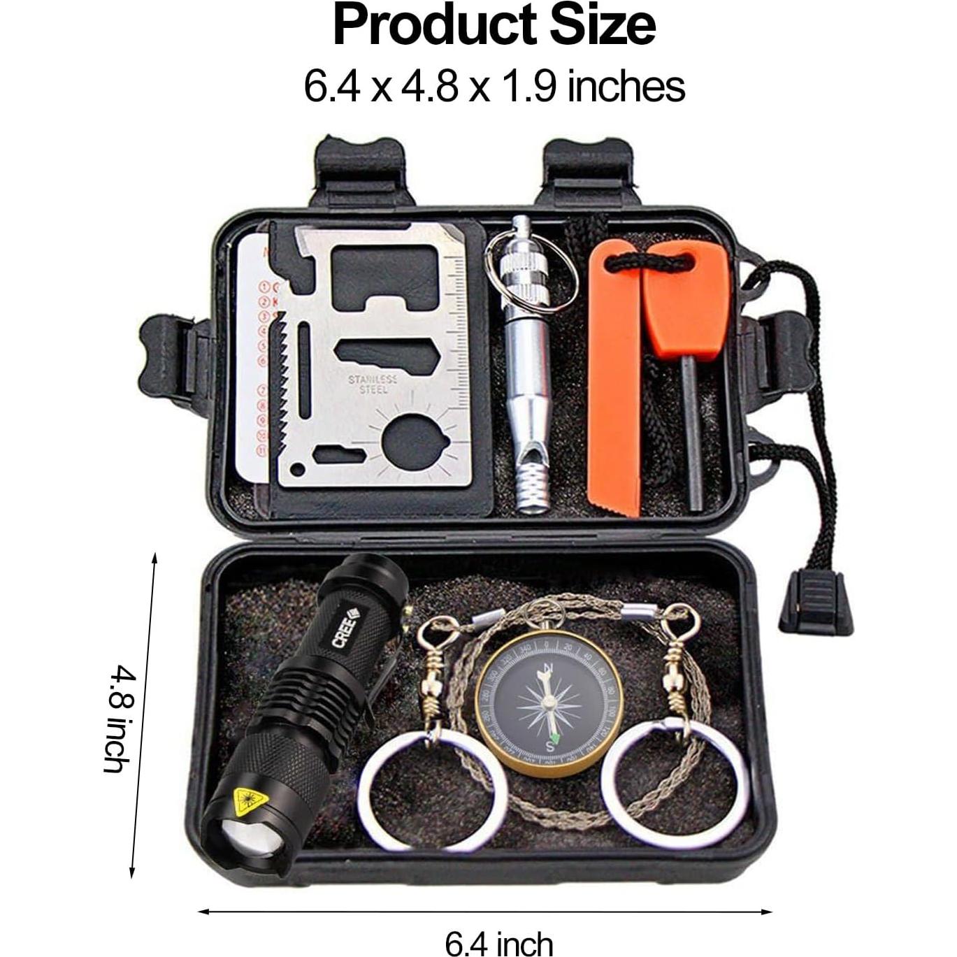 Kit de Supervivencia EMDMAK 6 en 1 para Camping y Emergencias