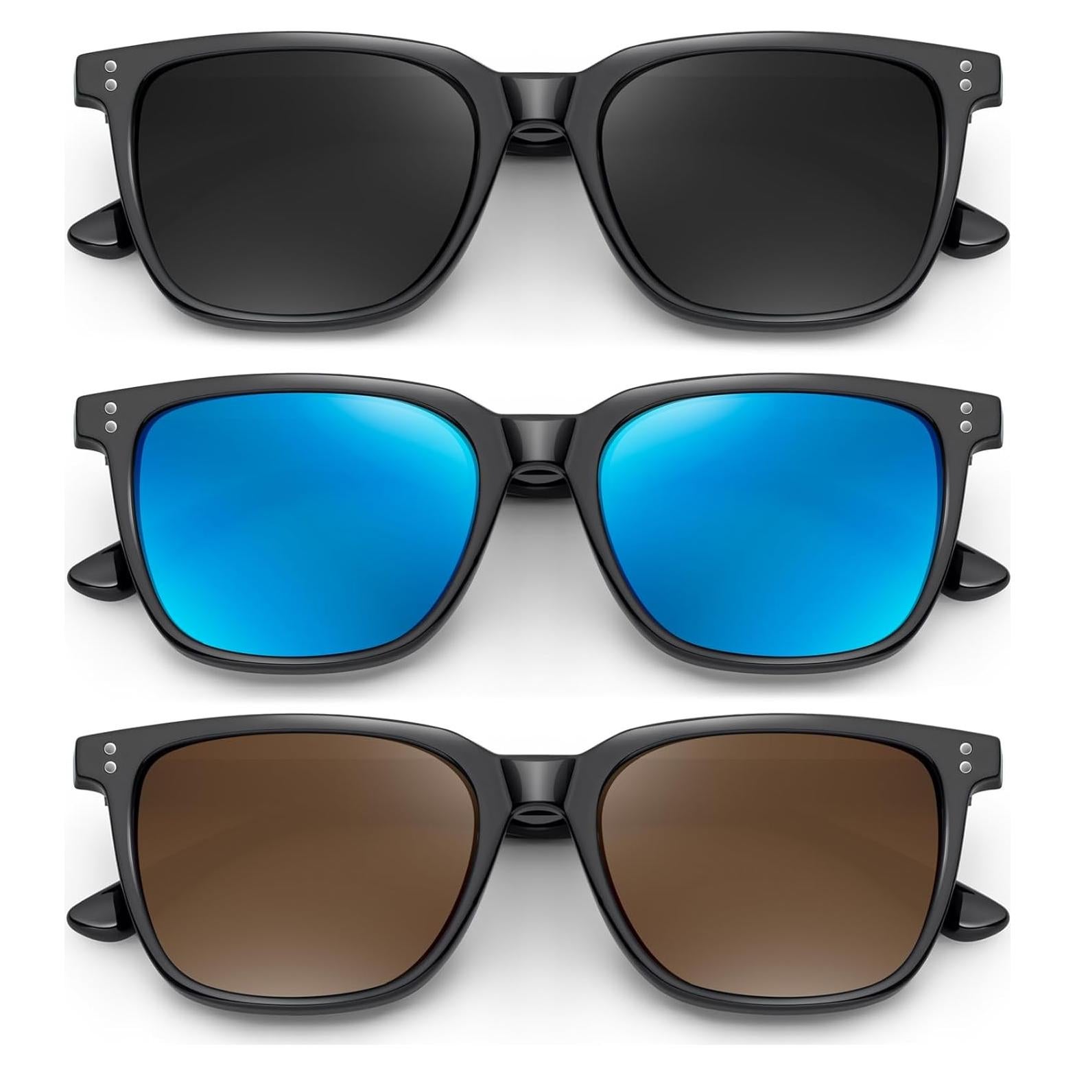 Gafas de sol polarizadas YDAOWKN UV400 unisex estilo retro