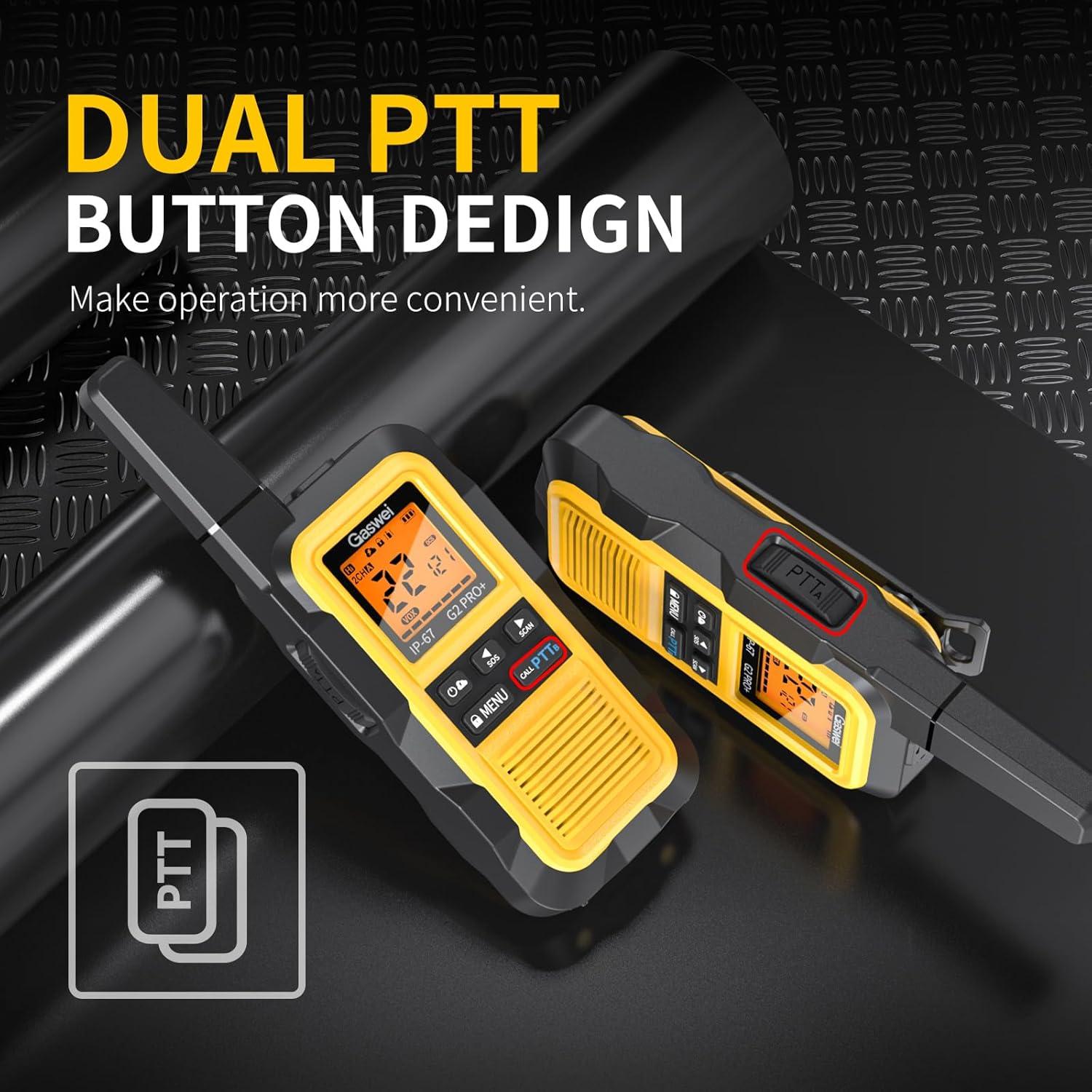 Walkie Talkies Flotantes Gaswei G2pro+ Impermeables 2 Paquete