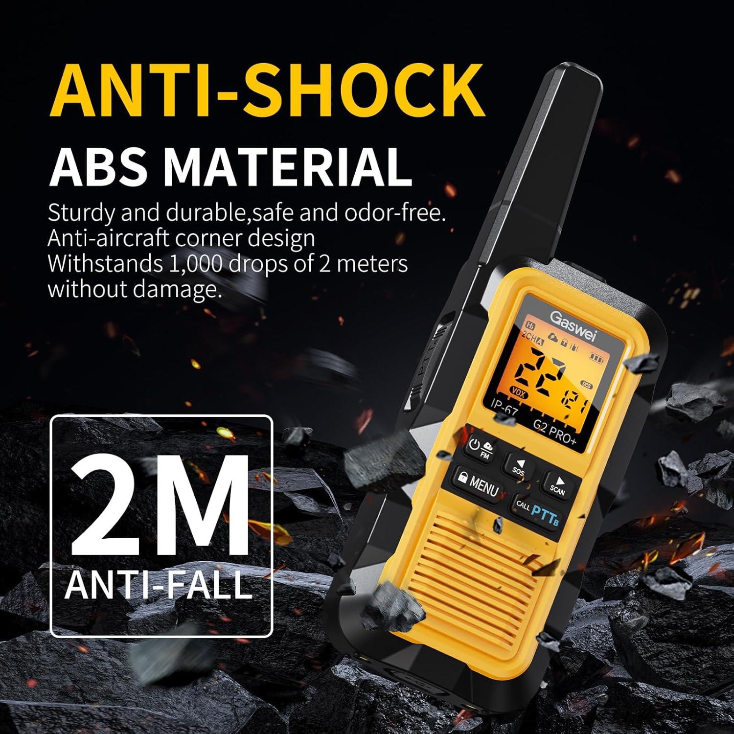 Walkie Talkies Flotantes Gaswei G2pro+ Impermeables 2 Paquete