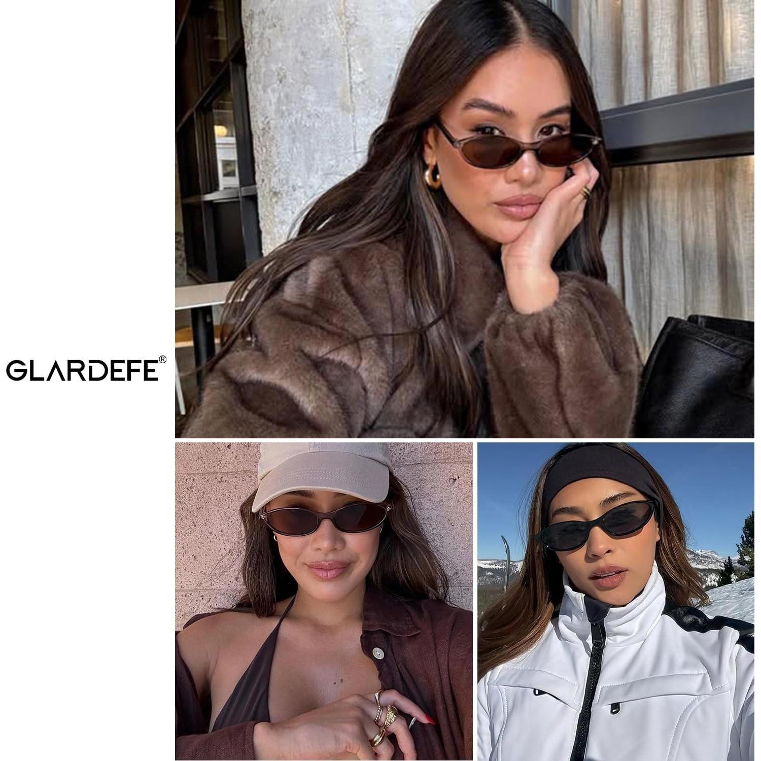 Gafas de sol ovaladas retro para mujeres - Y2K - 54mm