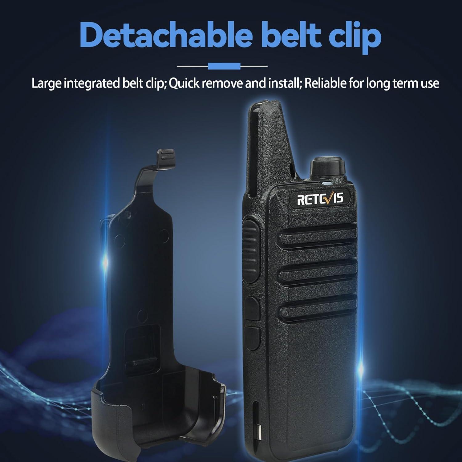 Walkie Talkie Retevis RT22 Mini Radio 2 vías Recargable