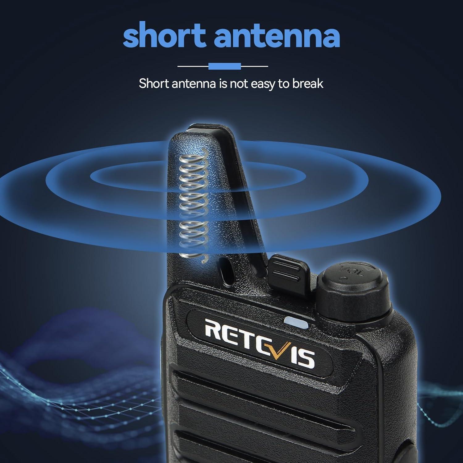 Walkie Talkie Retevis RT22 Mini Radio 2 vías Recargable