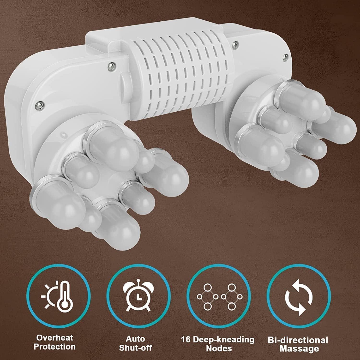 Masajeador Shiatsu Cotsoco M861-B con Calor y Almohada 3D