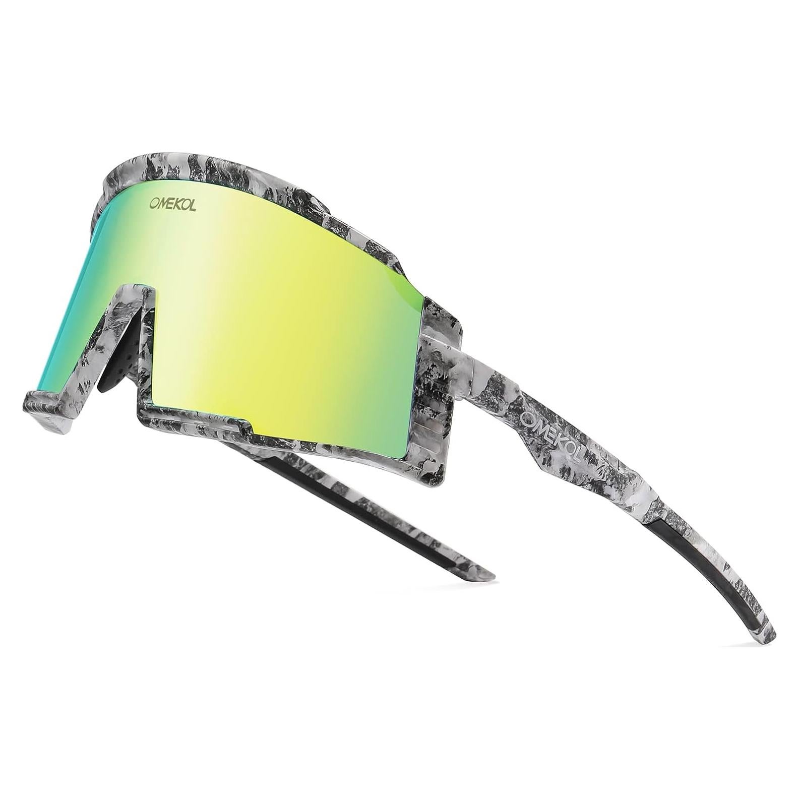 Gafas de Sol Deportivas OMEKOL Adultos Unisex Ciclismo