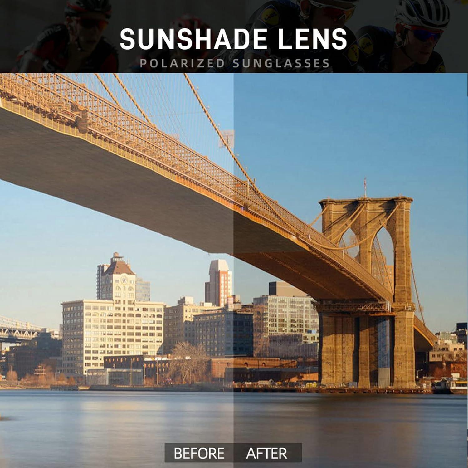 Gafas de Sol Deportivas OMEKOL Adultos Unisex Ciclismo