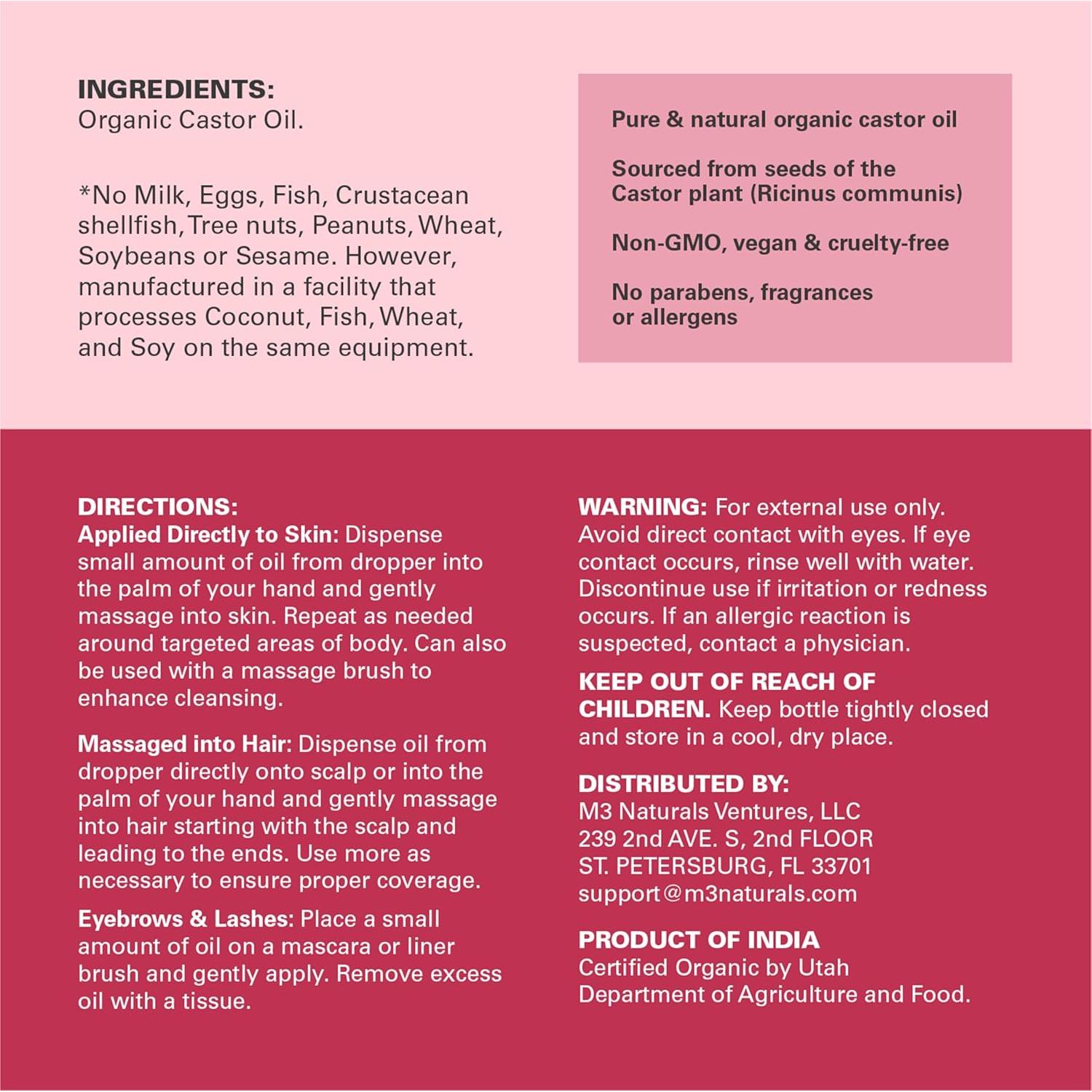 Masajeador Drenaje Linfático M3 + Aceite Ricino Orgánico 118ml