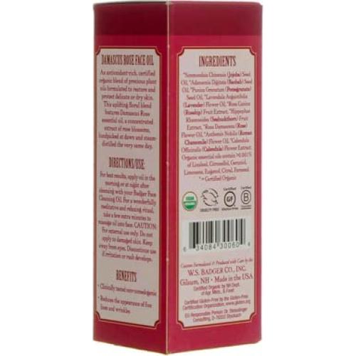Aceite Facial Badger Rosa de Damasco 2x29.5ml Piel Seca