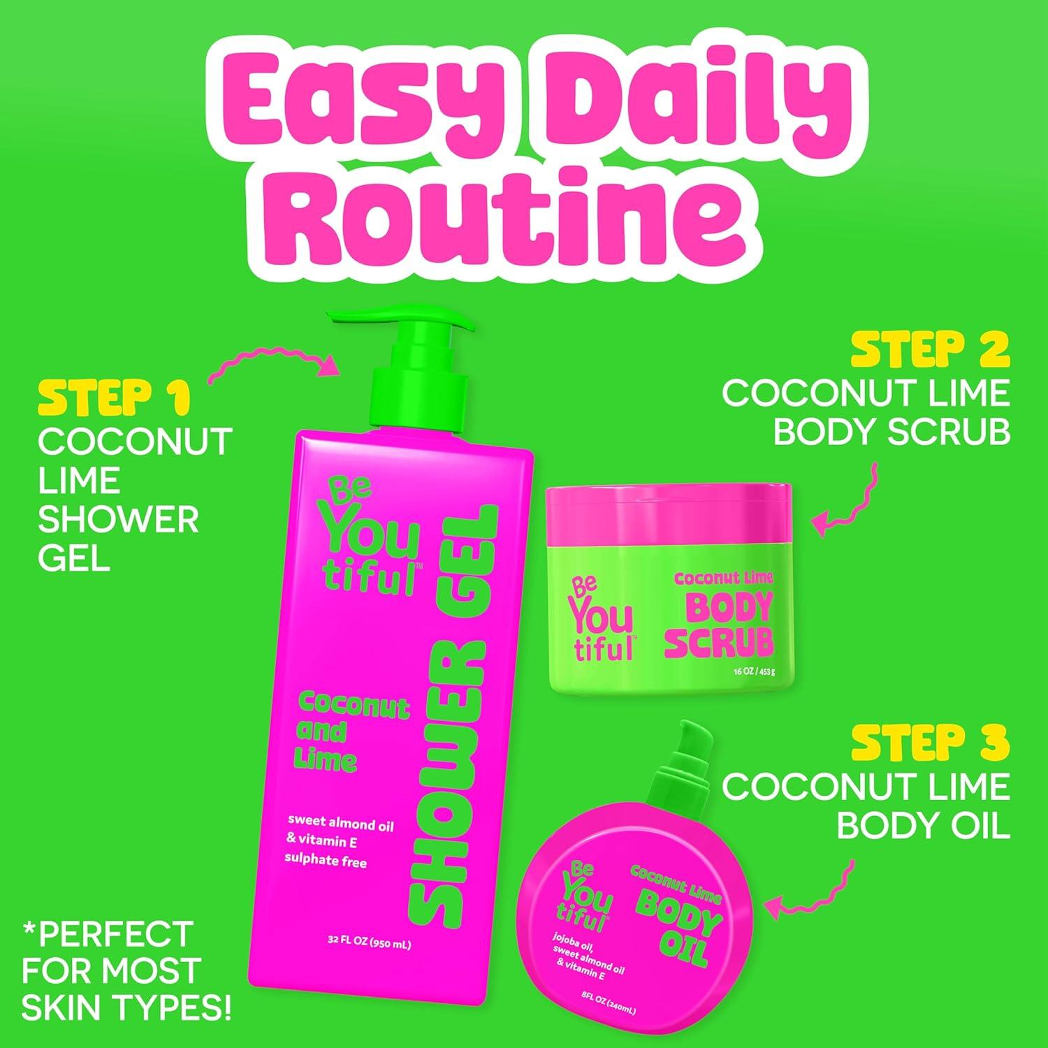 Aceite Corporal BeYoutiful Coco y Lima 226.8 g Hidratante