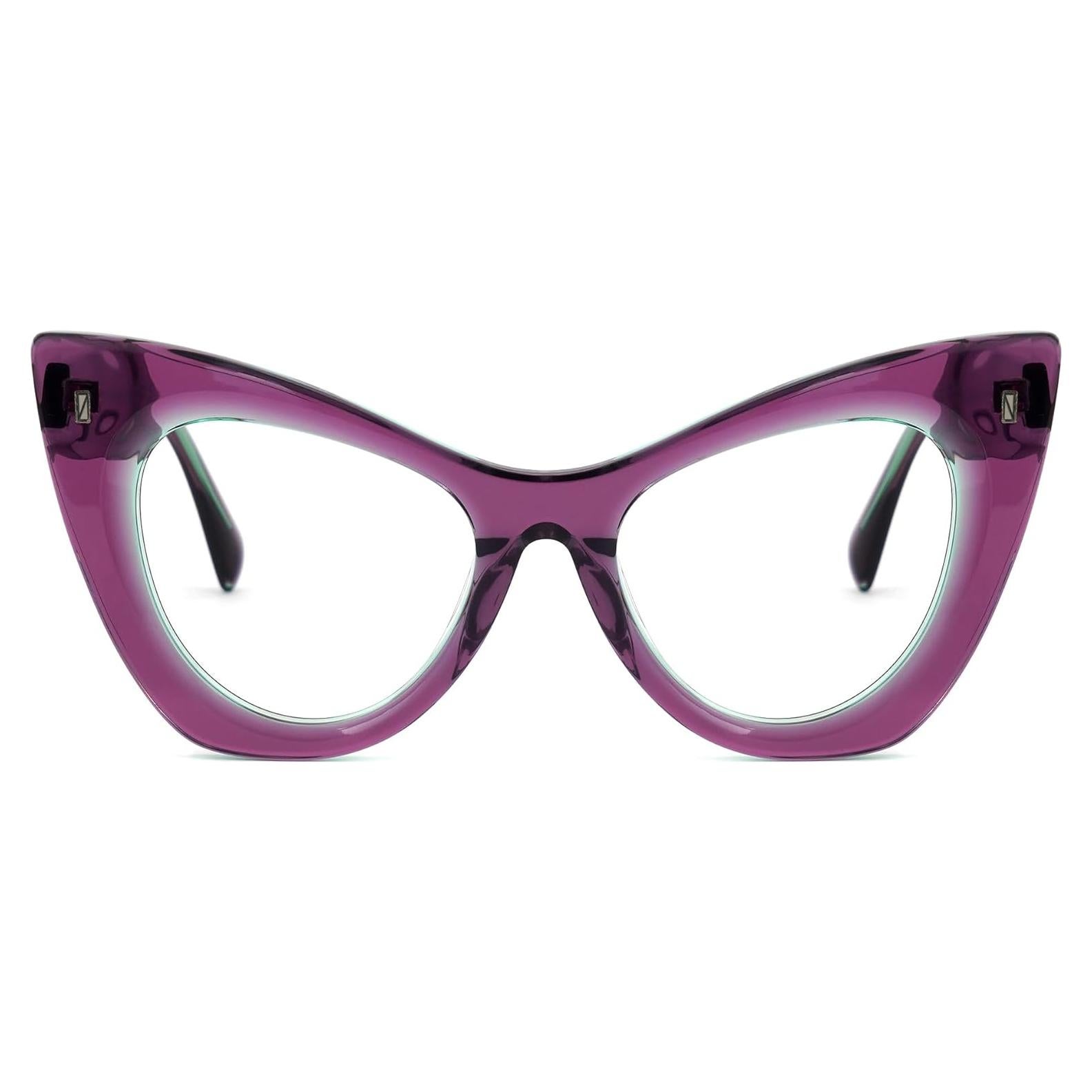 Gafas de Ojo de Gato Zeelool para Mujeres - Acetato Morado