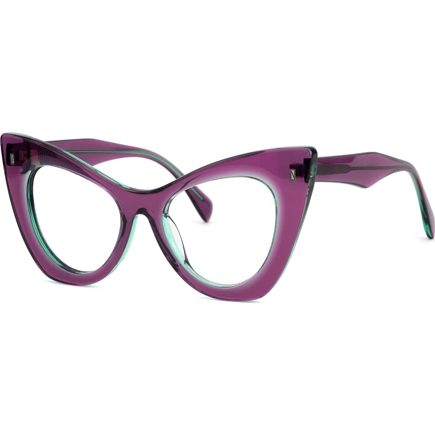 Gafas de Ojo de Gato Zeelool para Mujeres - Acetato Morado