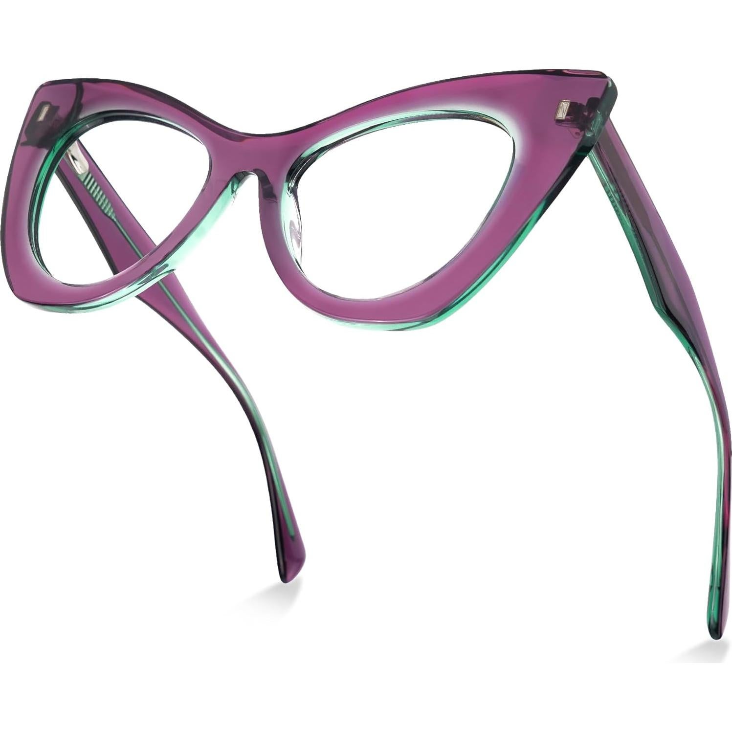 Gafas de Ojo de Gato Zeelool para Mujeres - Acetato Morado