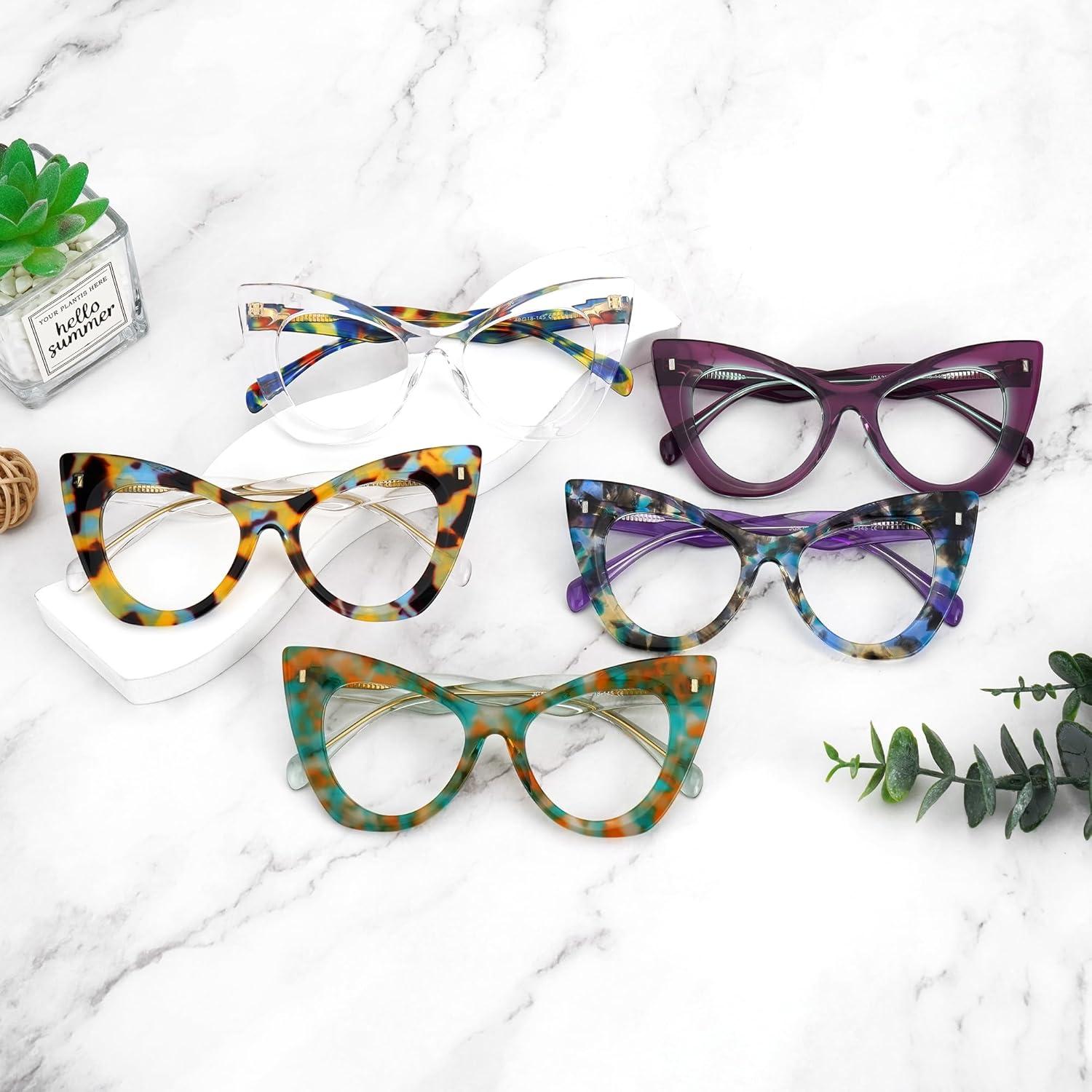 Gafas de Ojo de Gato Zeelool para Mujeres - Acetato Morado