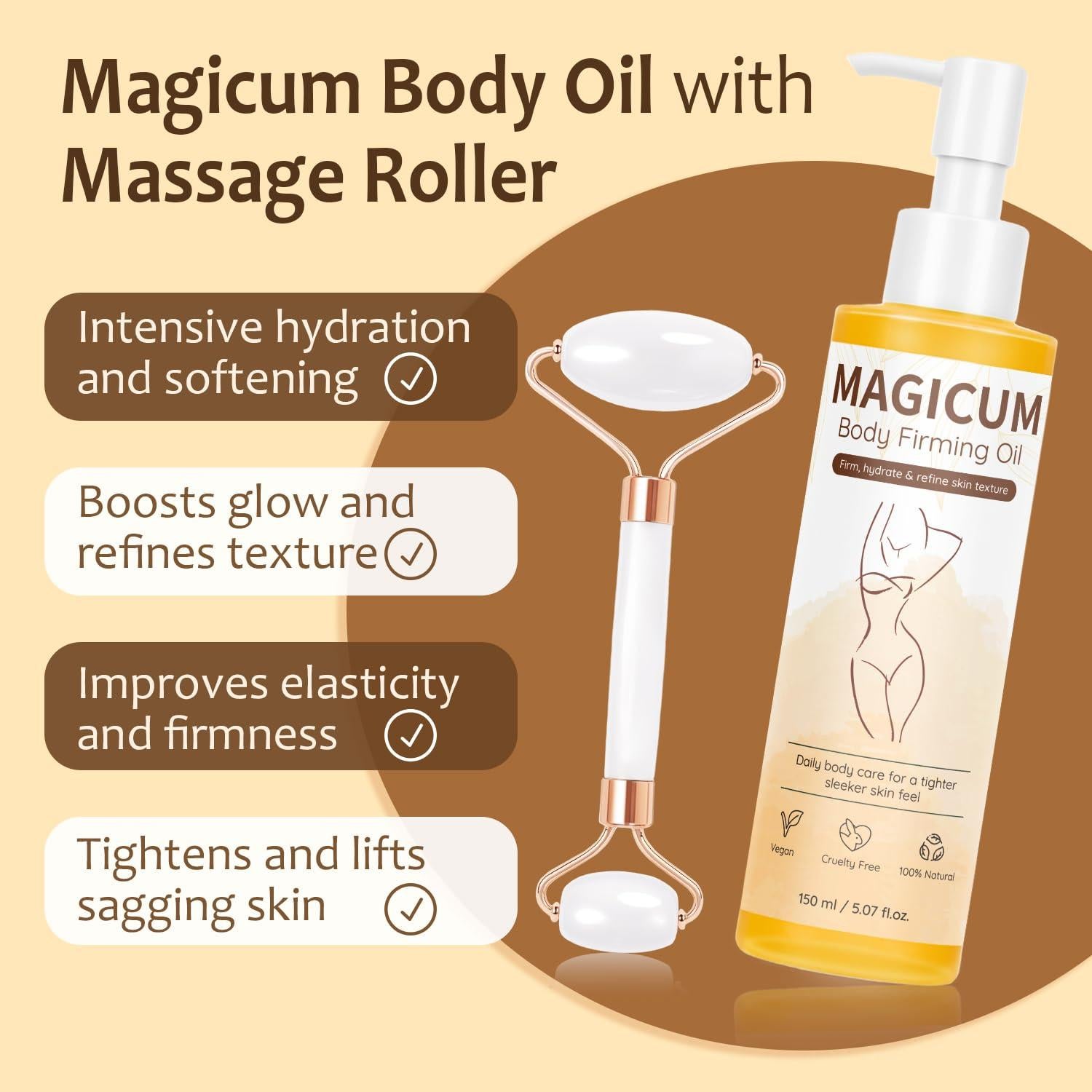 Aceite Corporal Reafirmante Magicum 150ml - Hidratante y Nutritivo