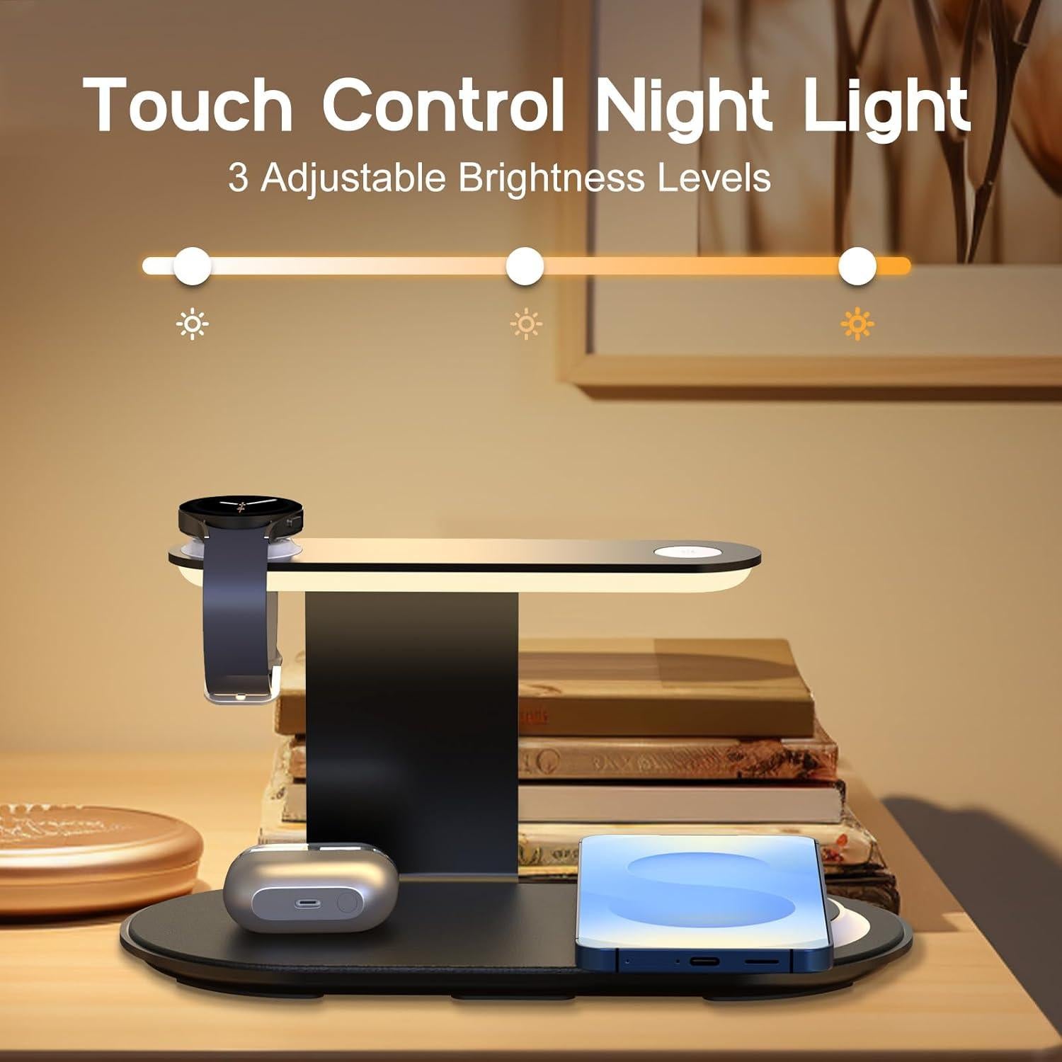 Estación de Carga Inalámbrica 4 en 1 Guanyu para Samsung