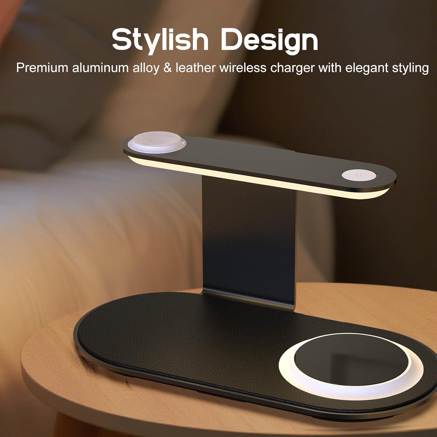 Estación de Carga Inalámbrica 4 en 1 Guanyu para Samsung