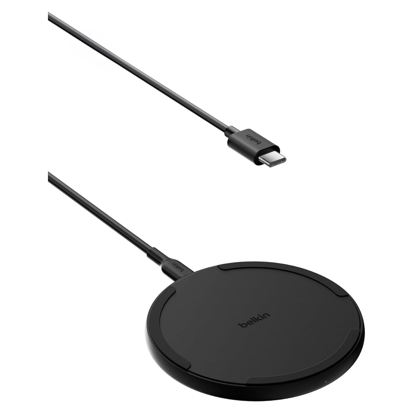 Base de Carga Inalámbrica Belkin 15W - Cargador Qi Negro