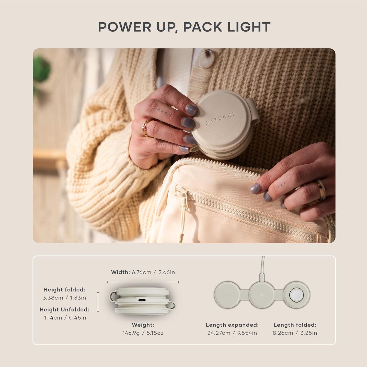 Cargador Inalámbrico 3 en 1 Satechi Qi2 15W Arena