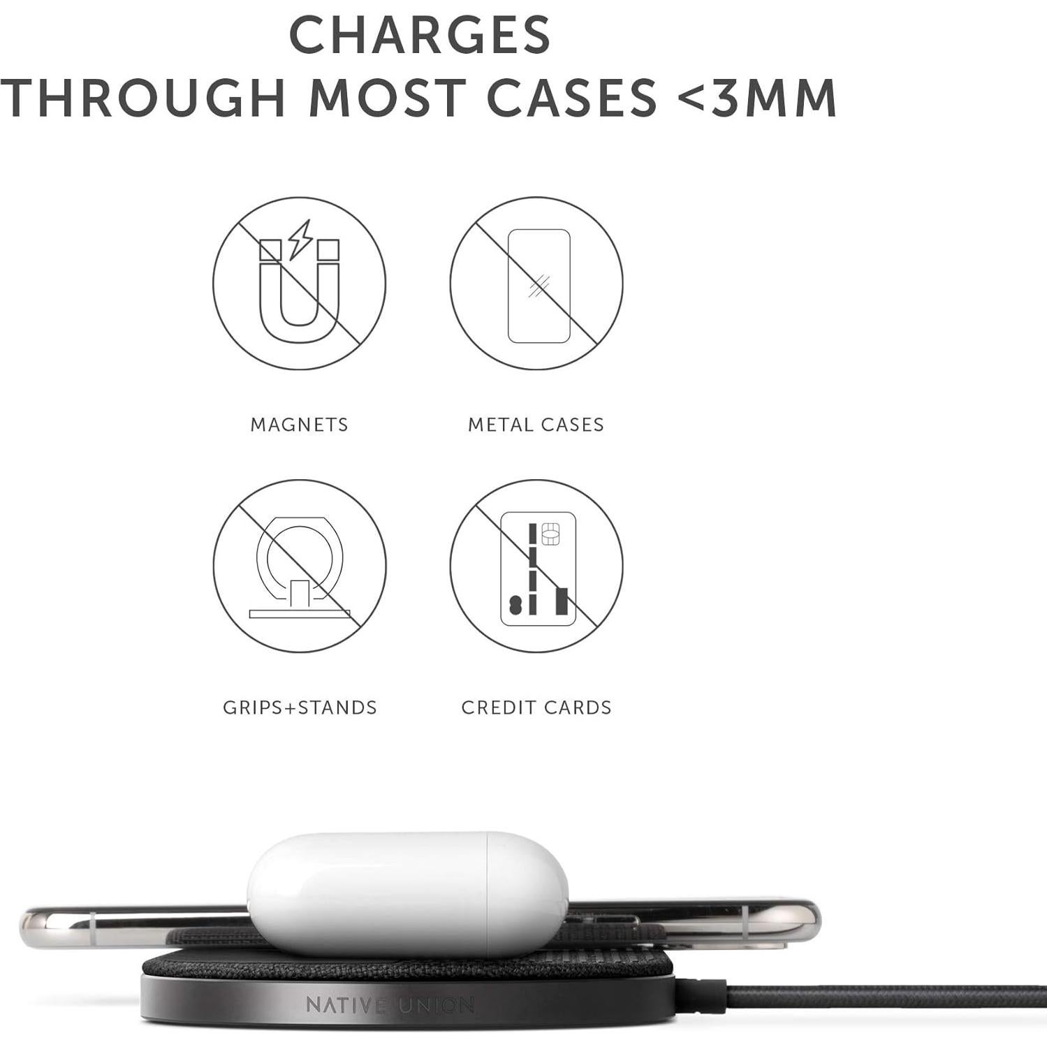 Cargador Inalámbrico Rápido Native Union DROP XL 10W