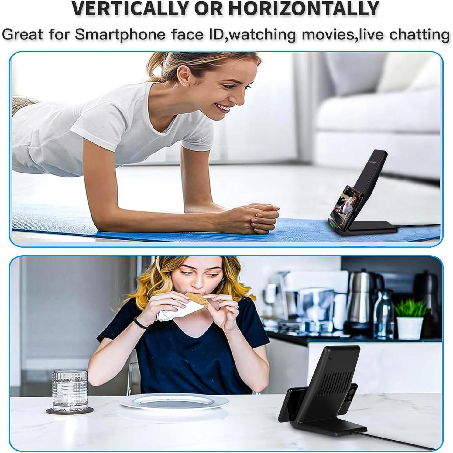 Soporte de Carga Inalámbrica Rvelon 15W con Adaptador 20W