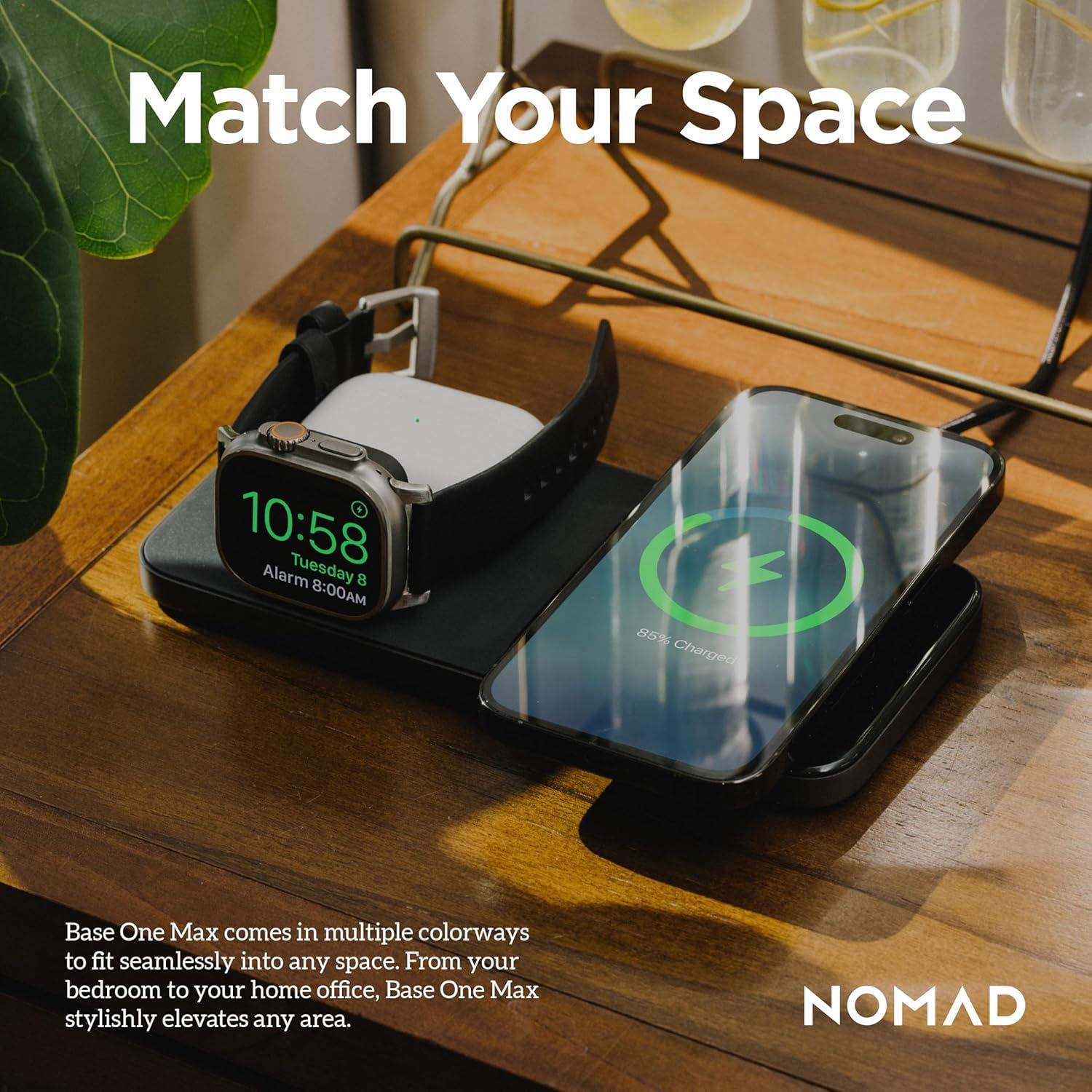 Base One Max Estación de Carga 3 en 1 Nomad para Apple