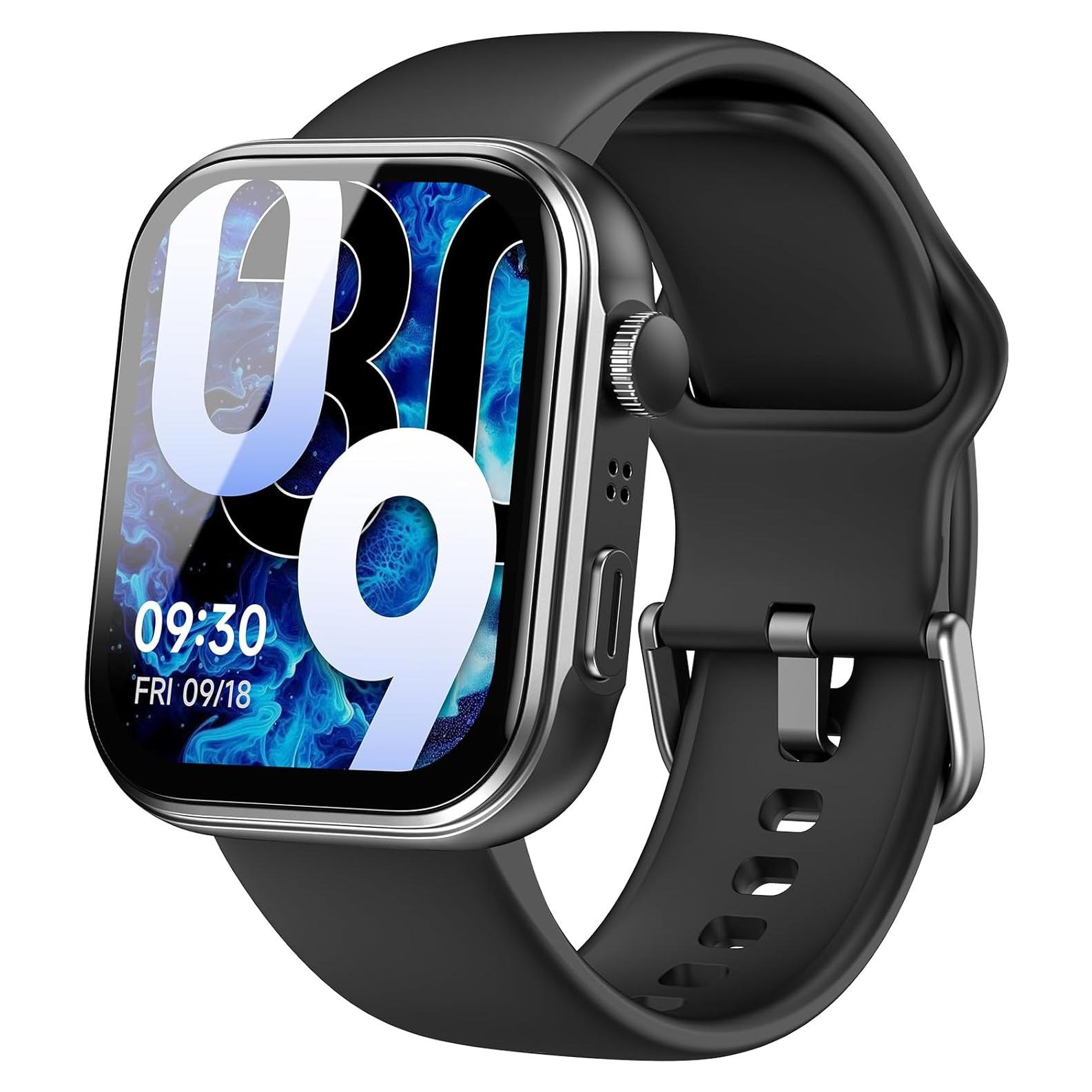 Reloj Inteligente TOZO S6 AMOLED 1.85" Bluetooth IP68 Negro