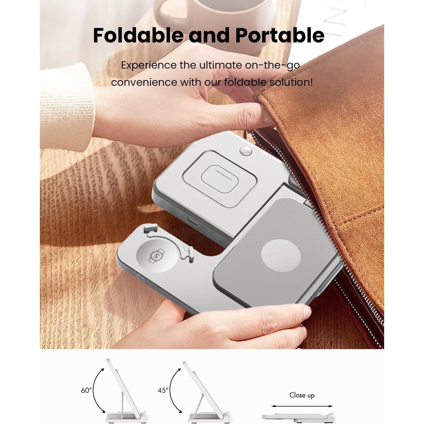 Cargador Inalámbrico 3 en 1 GEEKERA para Samsung Galaxy y Watch