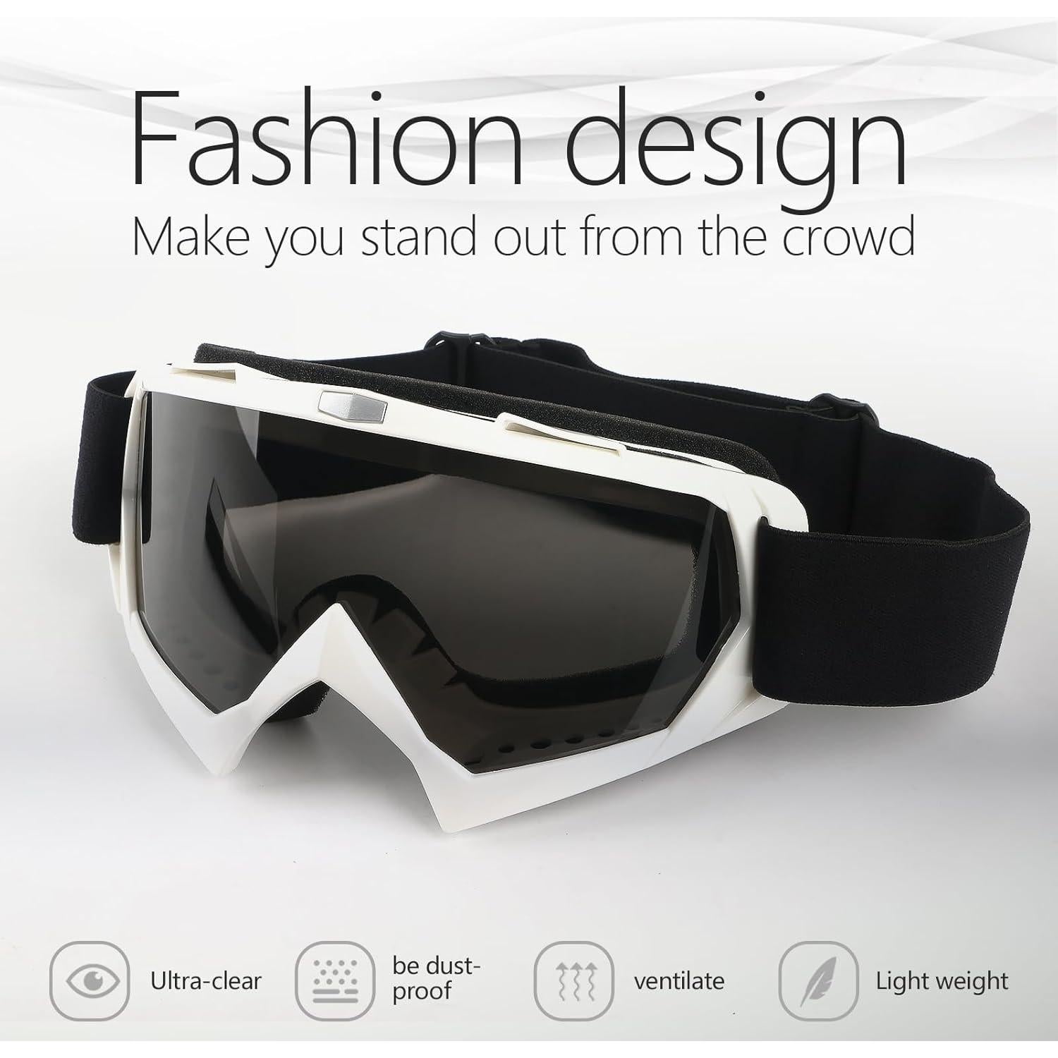 Gafas de Motocicleta GGBuy para Motocross UV400 Ajustables