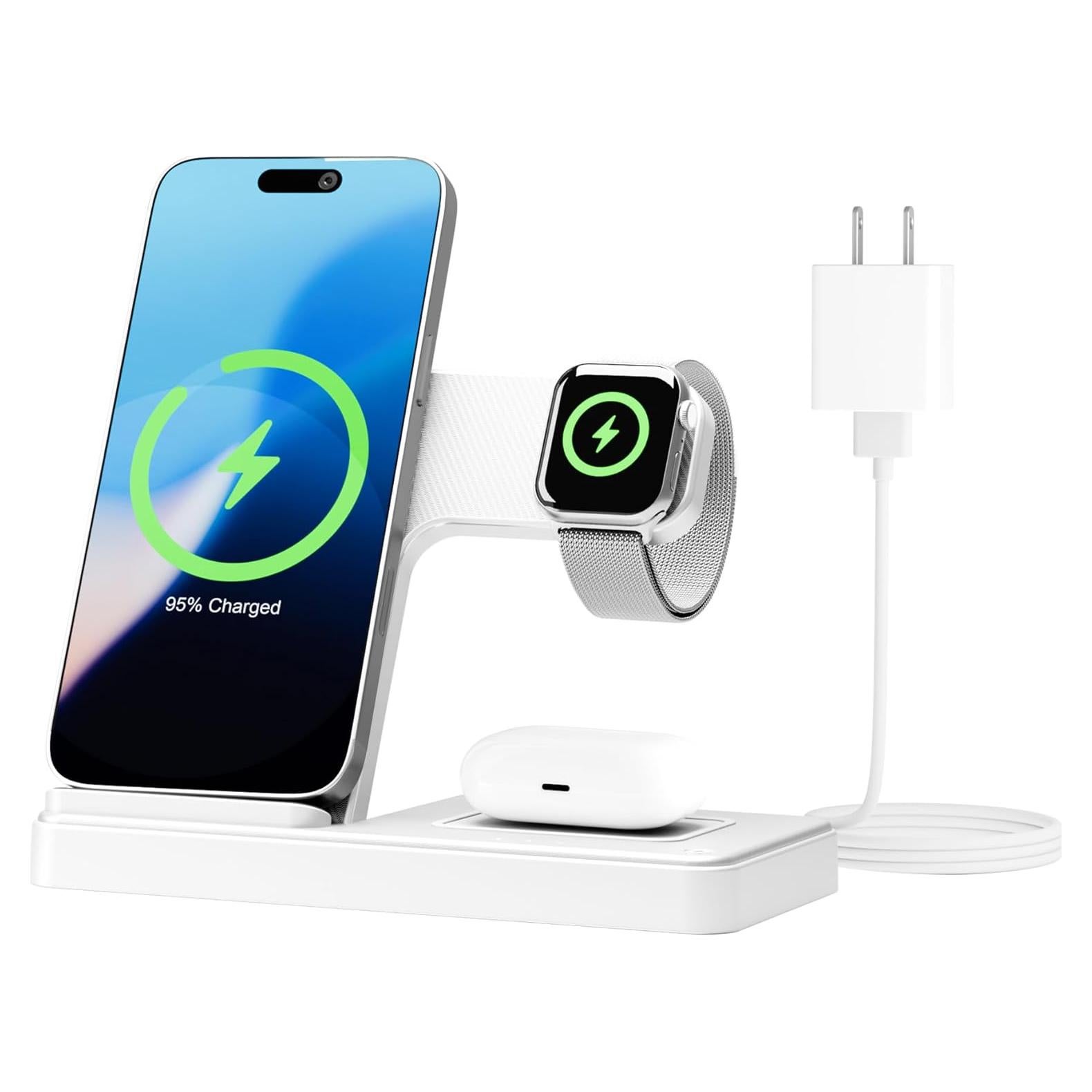 Estación de Carga Inalámbrica 3 en 1 SMILE STATION para Apple