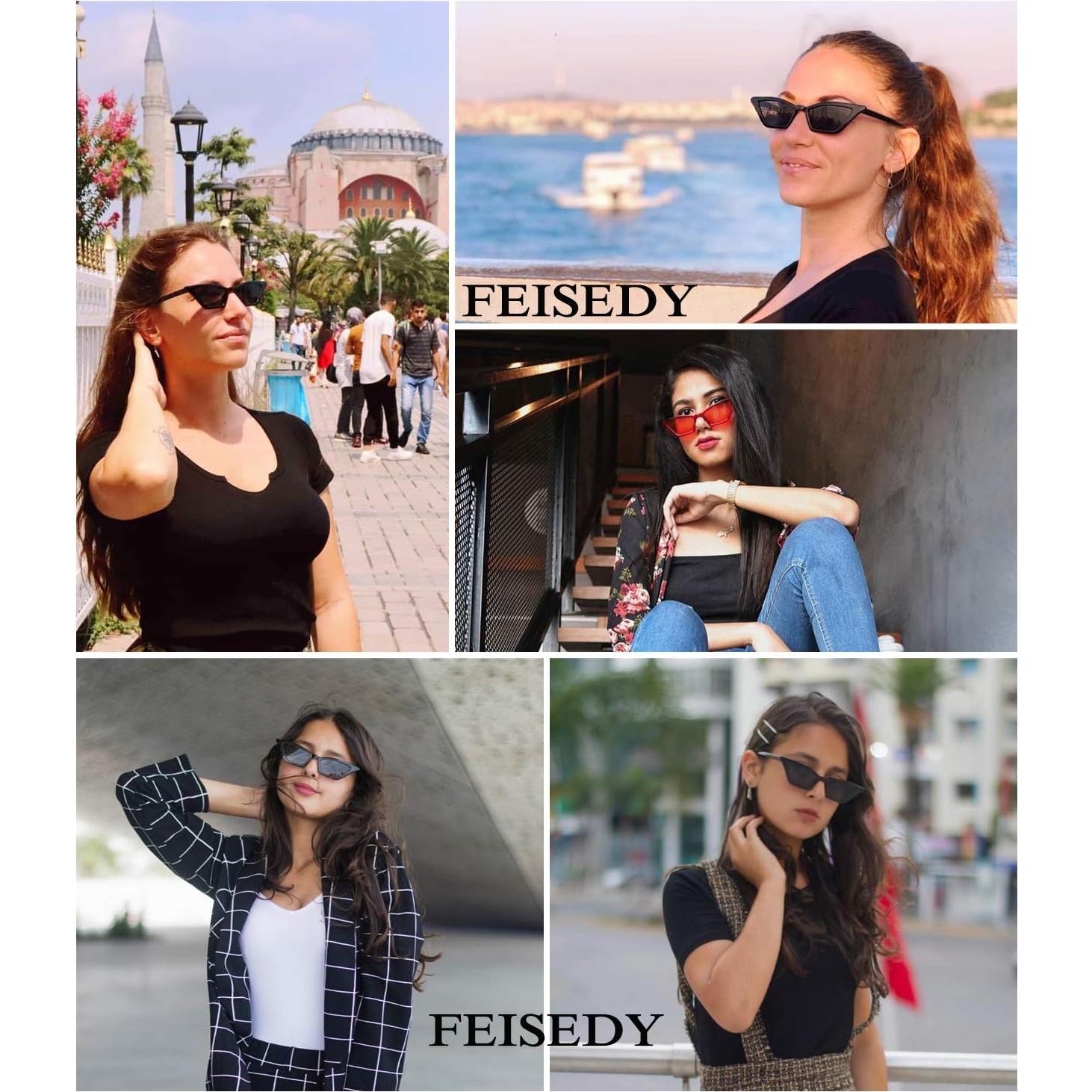 Gafas de sol FEISEDY B2291 estilo gato para mujeres UV400