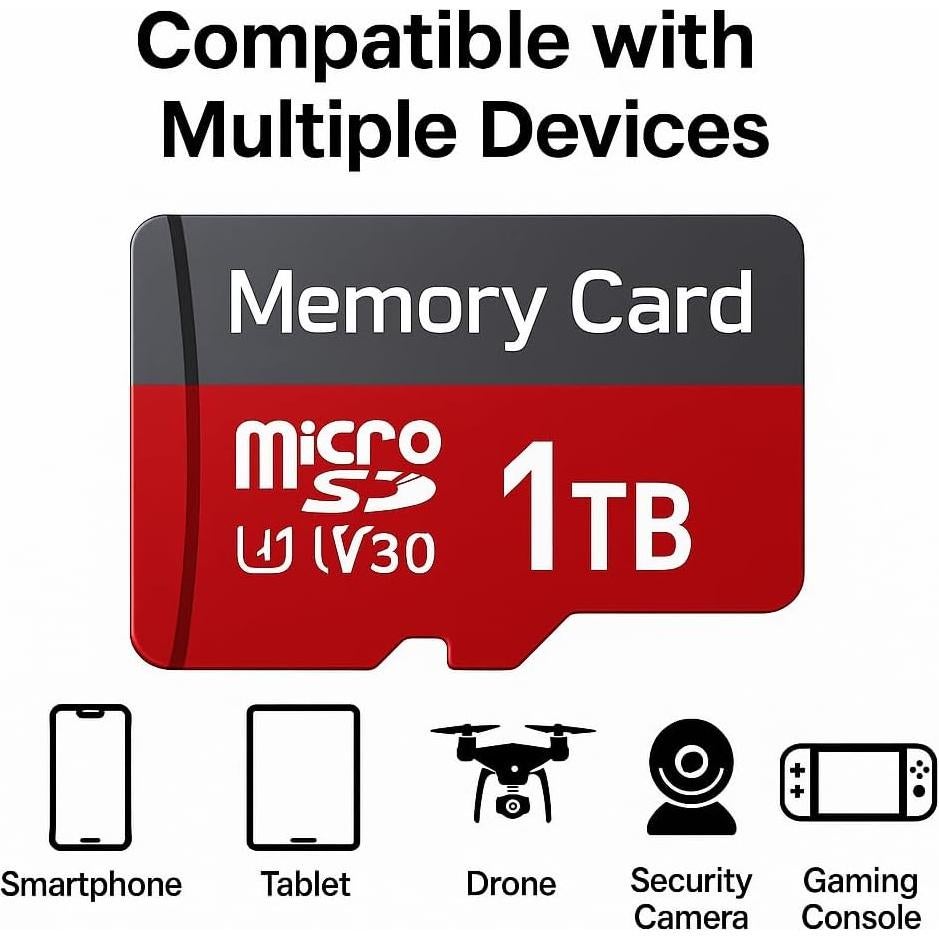 Tarjeta Micro SD 1TB 5-Star Ultra Rápida UHS I U3 V30 A2