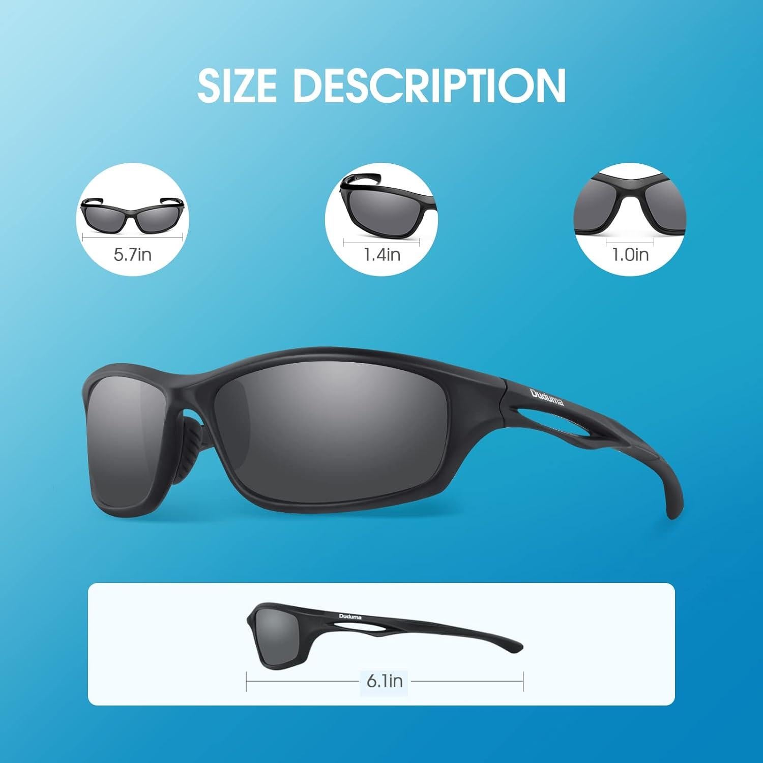 Gafas de sol deportivas Duduma polarizadas UV400 unisex