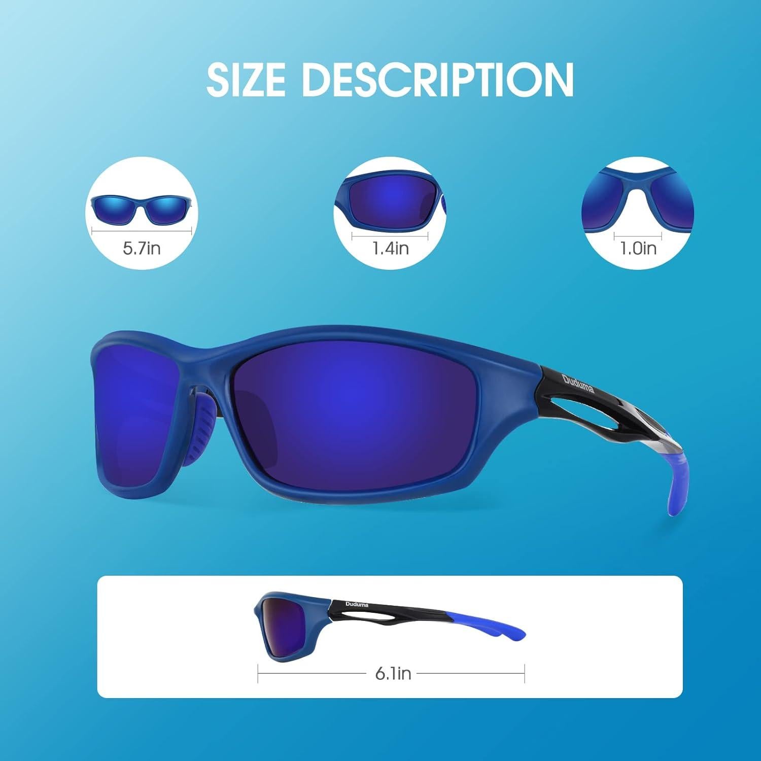 Gafas de sol deportivas Duduma polarizadas UV400 unisex