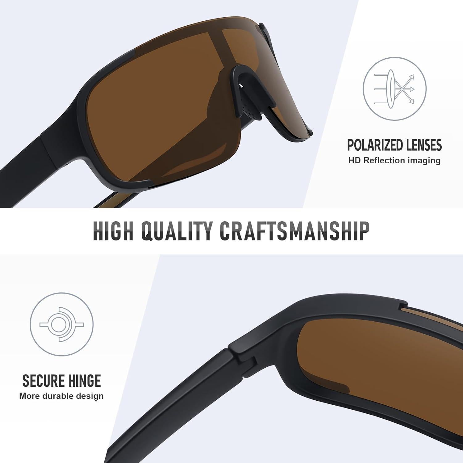 Gafas de sol deportivas Ofwin UV400 para pesca y running