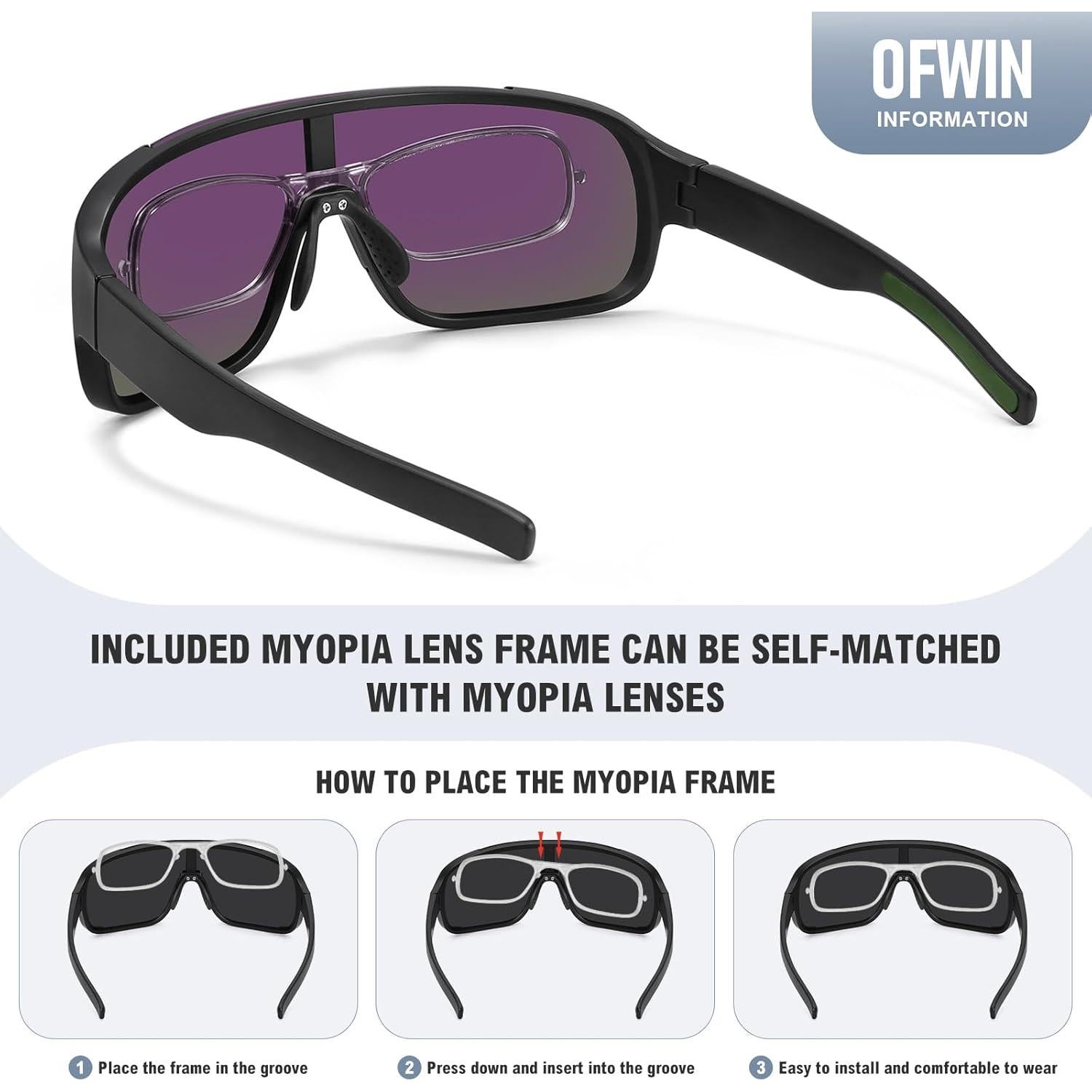 Gafas de sol deportivas Ofwin UV400 para ciclismo y pesca