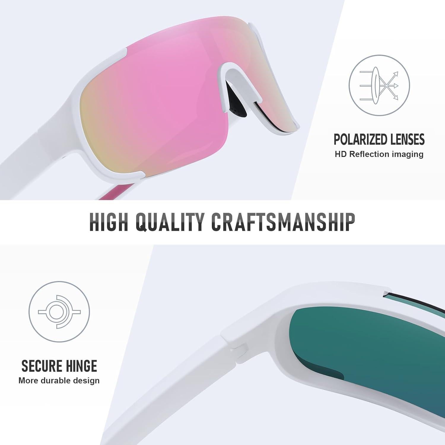 Gafas de sol deportivas Ofwin UV400 para pesca y running