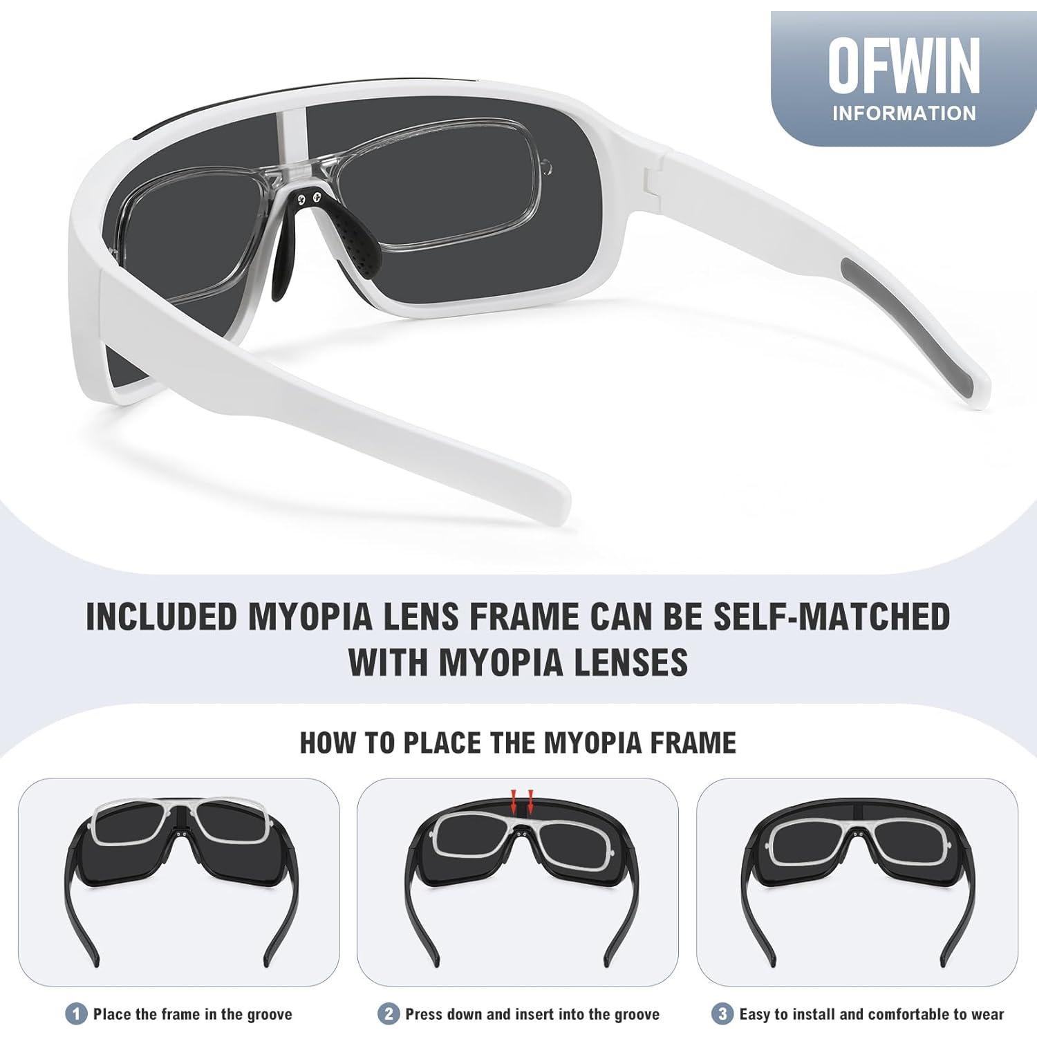 Gafas de sol deportivas Ofwin UV400 para pesca y running