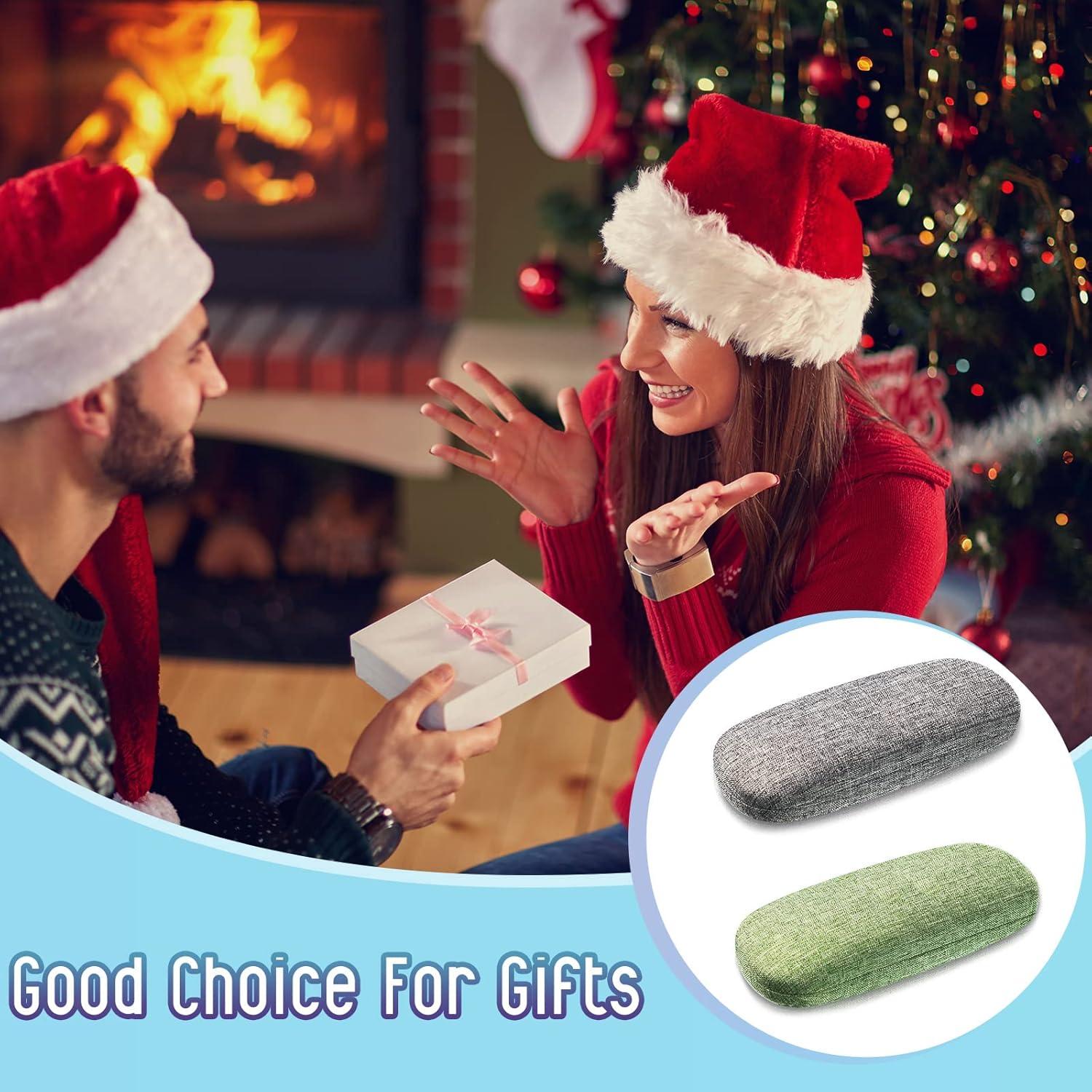 Frienda Funda Dura para Gafas 2 Set Verde y Gris