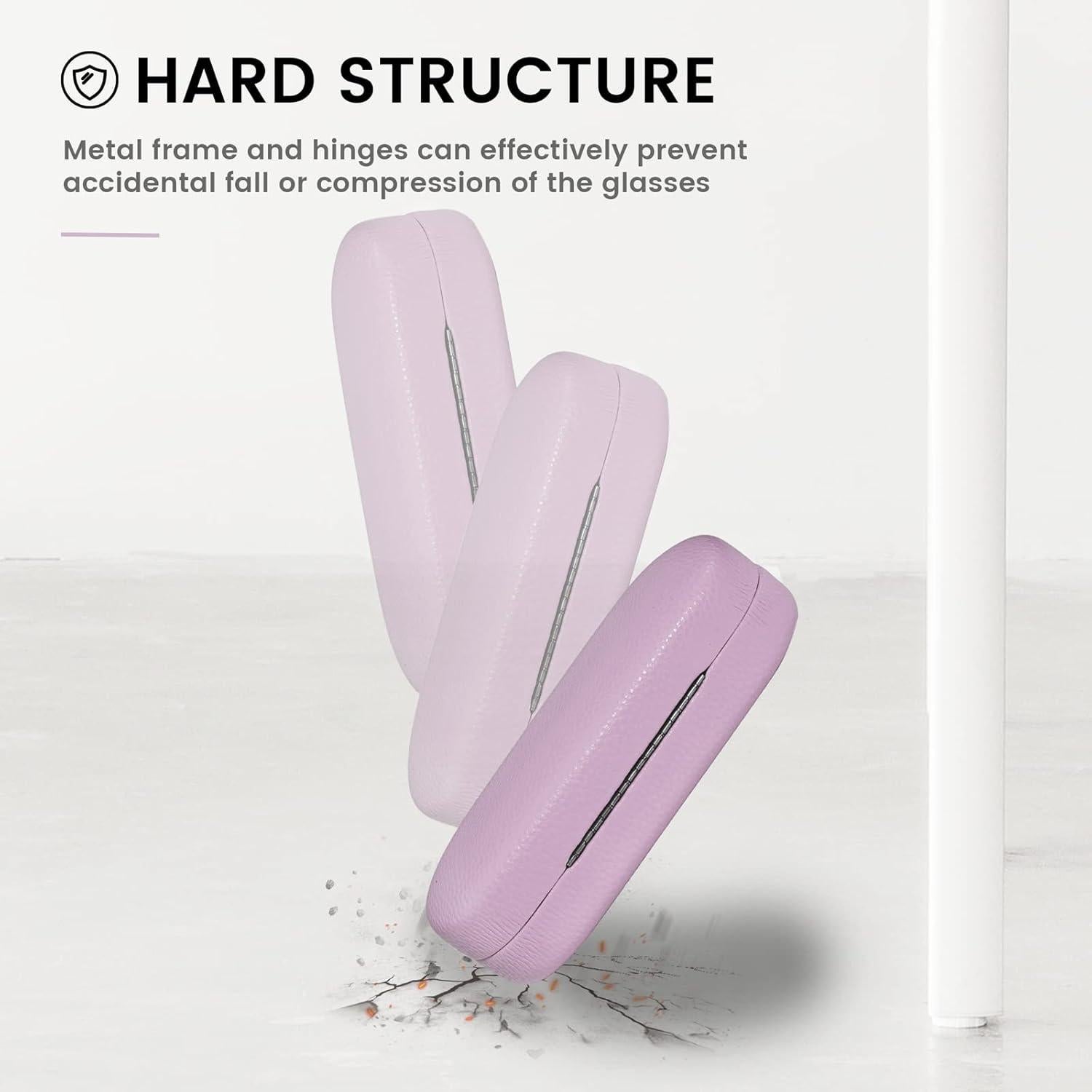 Funda Dura de Cuero Molshine para Gafas de Sol Grande