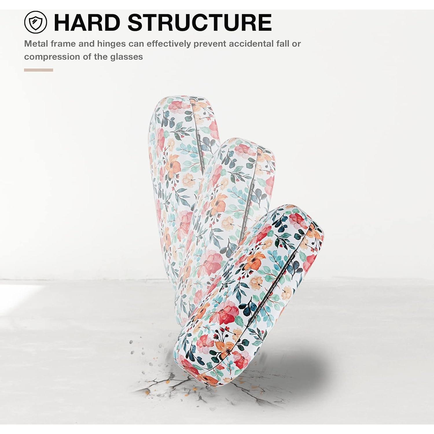 Molshine Funda Dura de Cuero para Gafas de Sol Grande