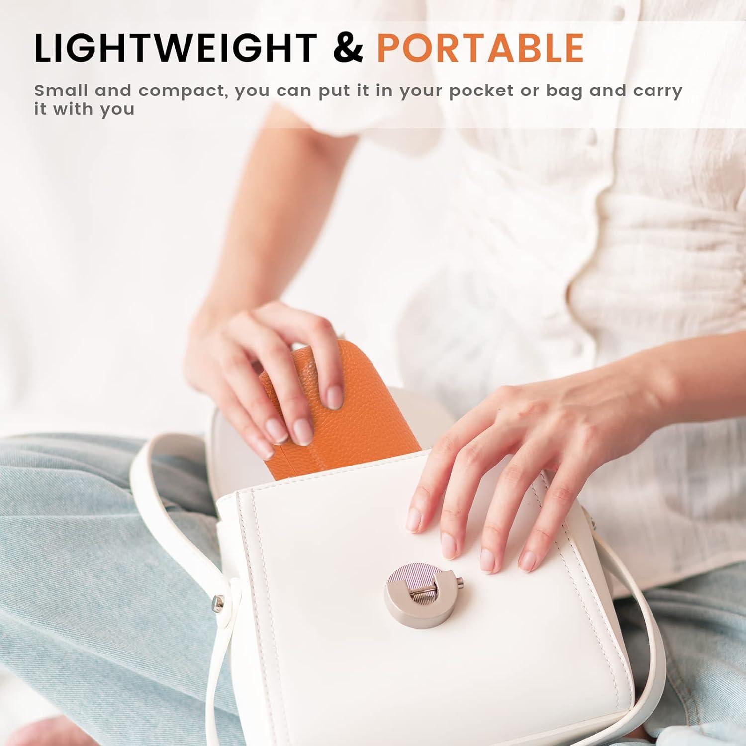 Molshine Funda Dura de Cuero para Gafas Unisex Naranja