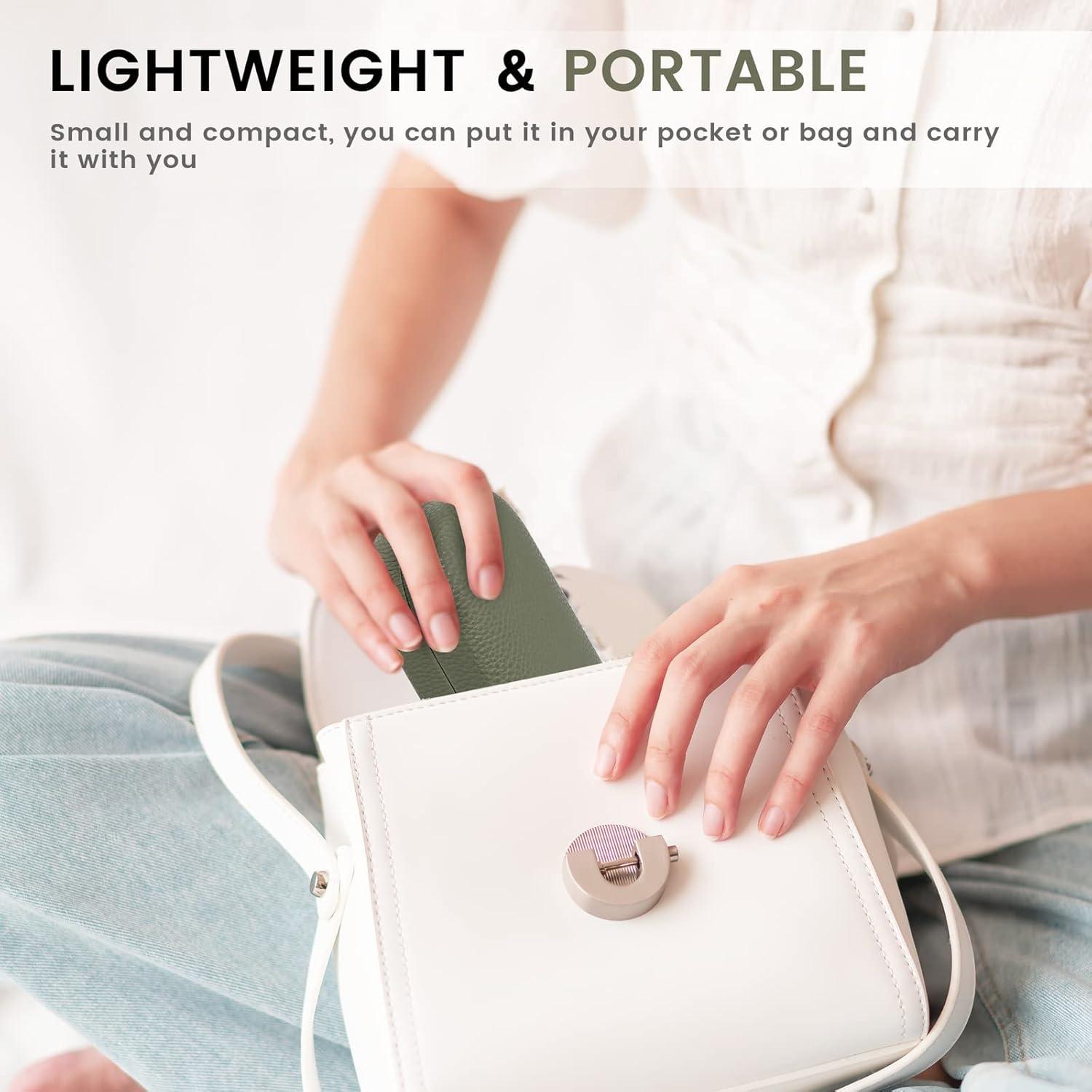 Funda Dura de Cuero Molshine para Gafas de Sol Verde Oliva