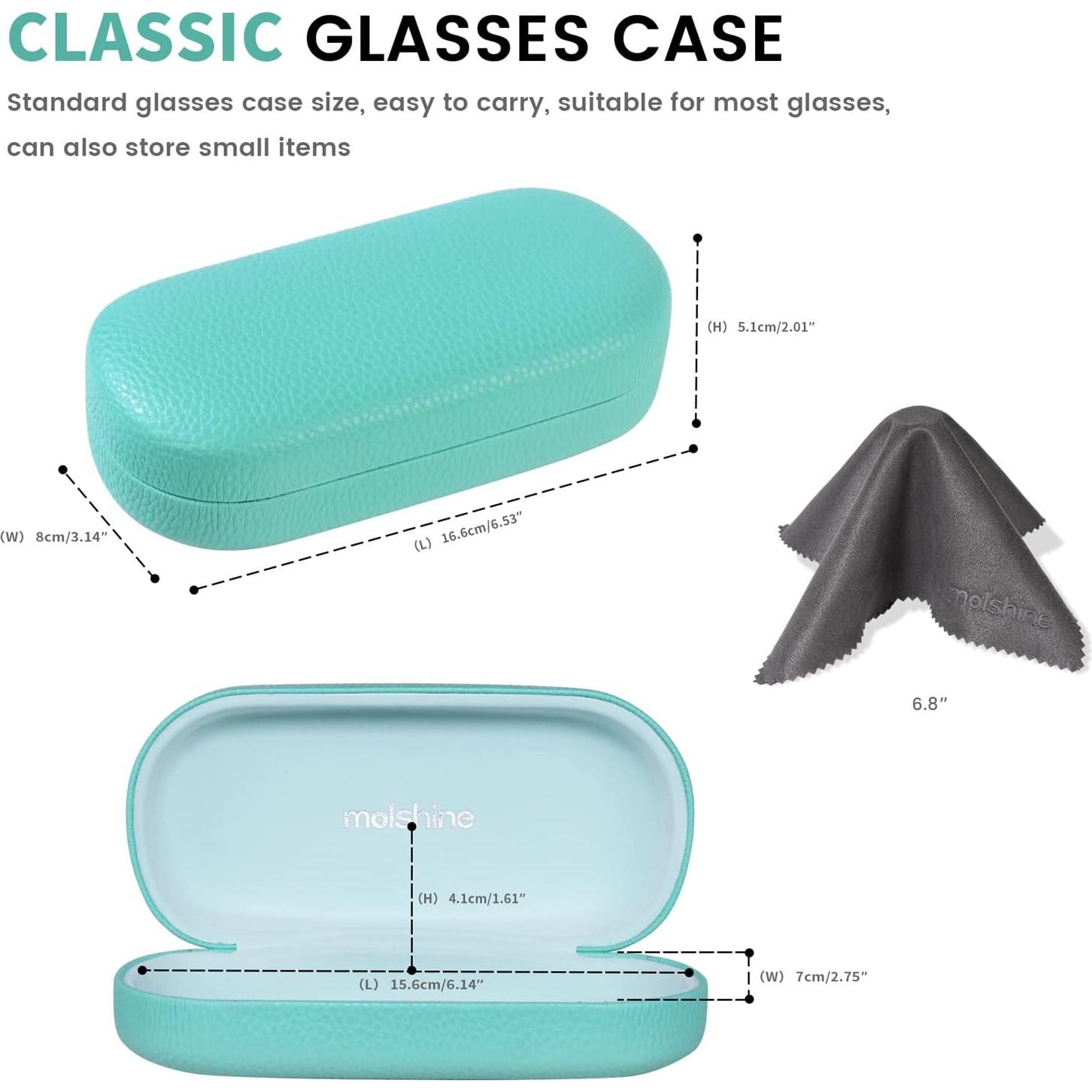 Funda Dura Molshine para Gafas de Sol Unisex 15.6x7cm