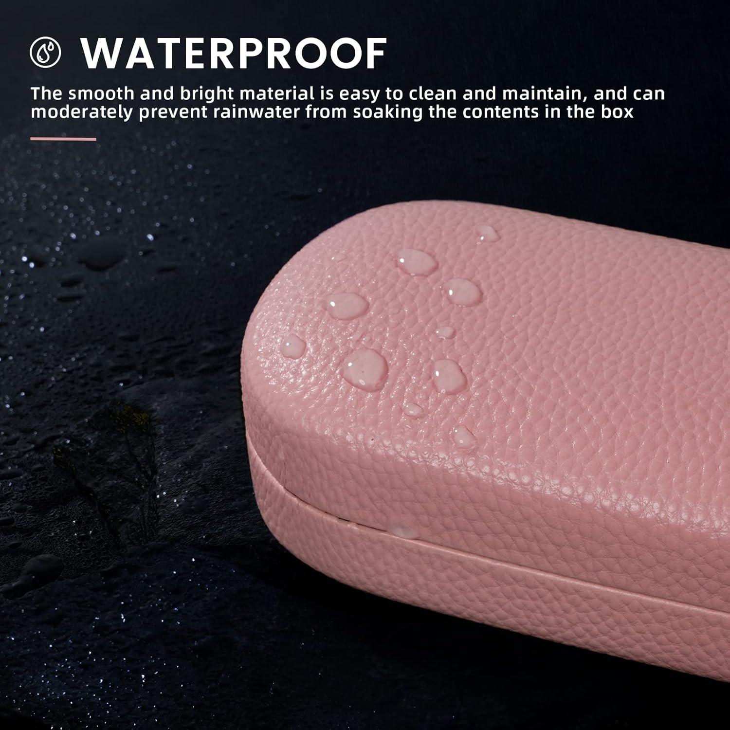 Funda Dura de Cuero Molshine para Gafas Unisex Grande