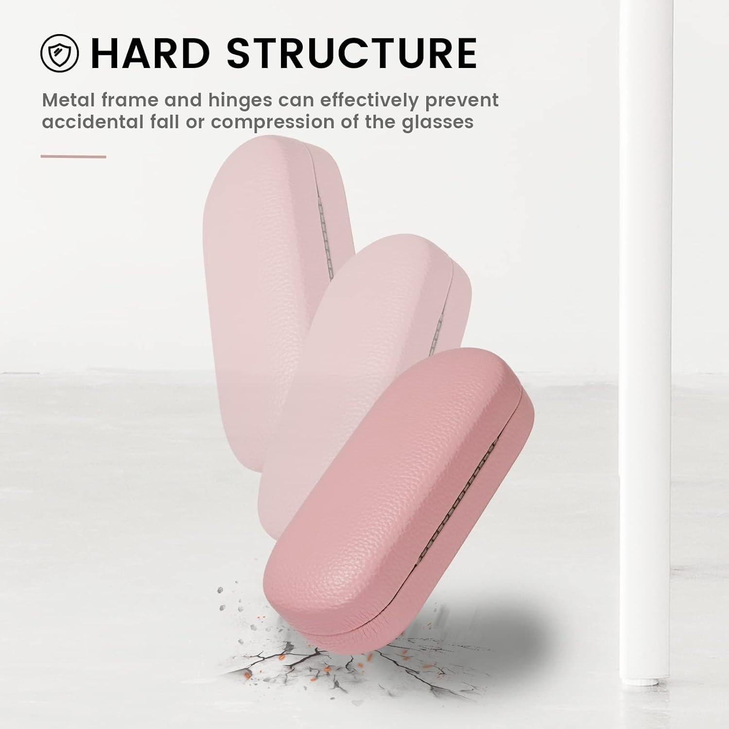 Funda Dura de Cuero Molshine para Gafas Unisex Grande