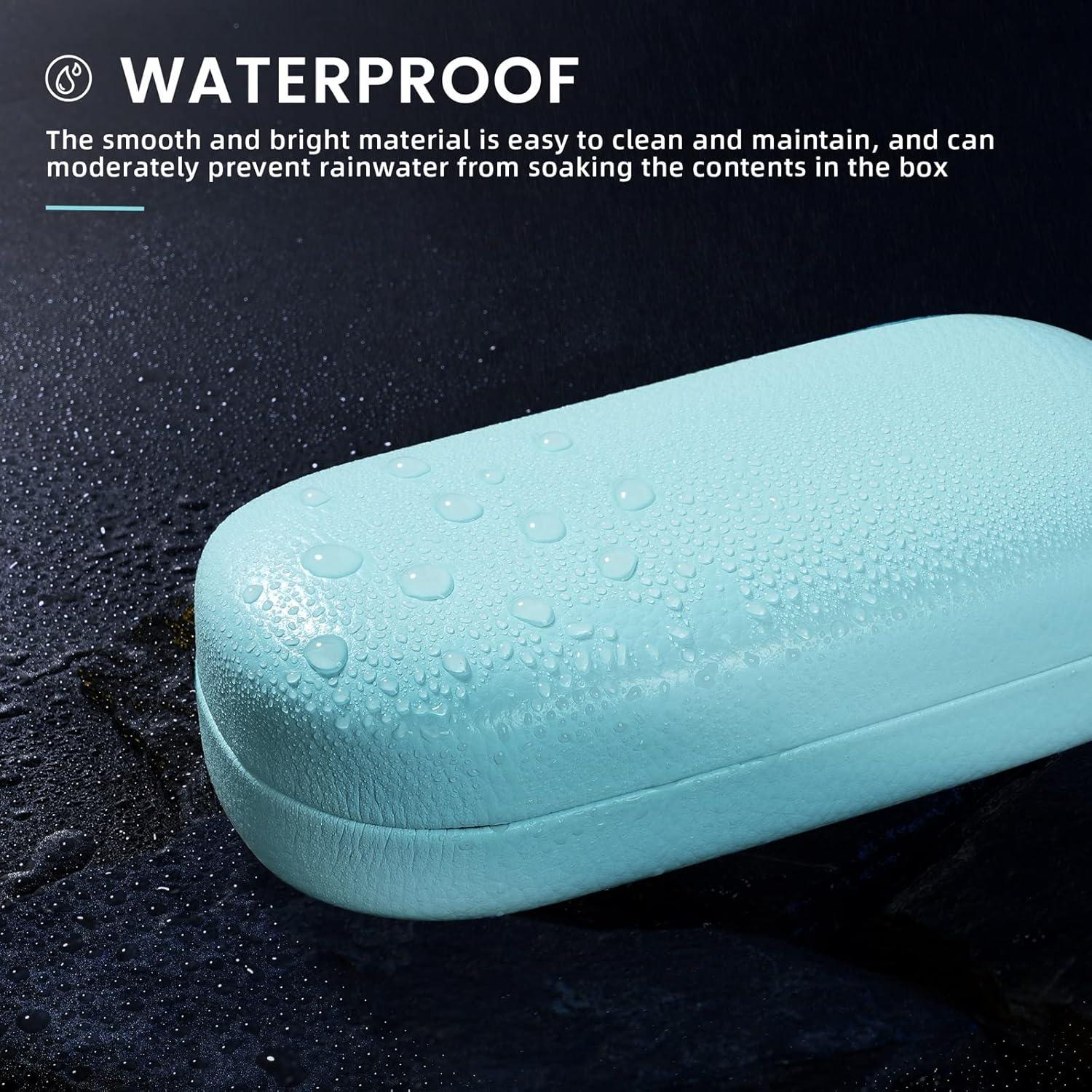 Funda Dura Molshine para Gafas de Sol Azul 15.6x7x4.1cm